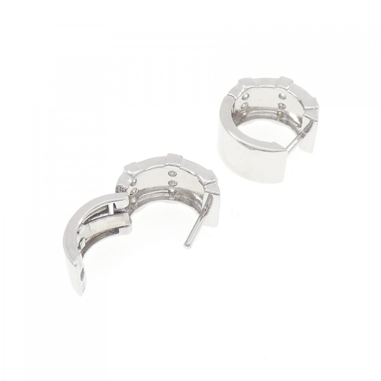 K18WG ダイヤモンド ピアス 0.24CT