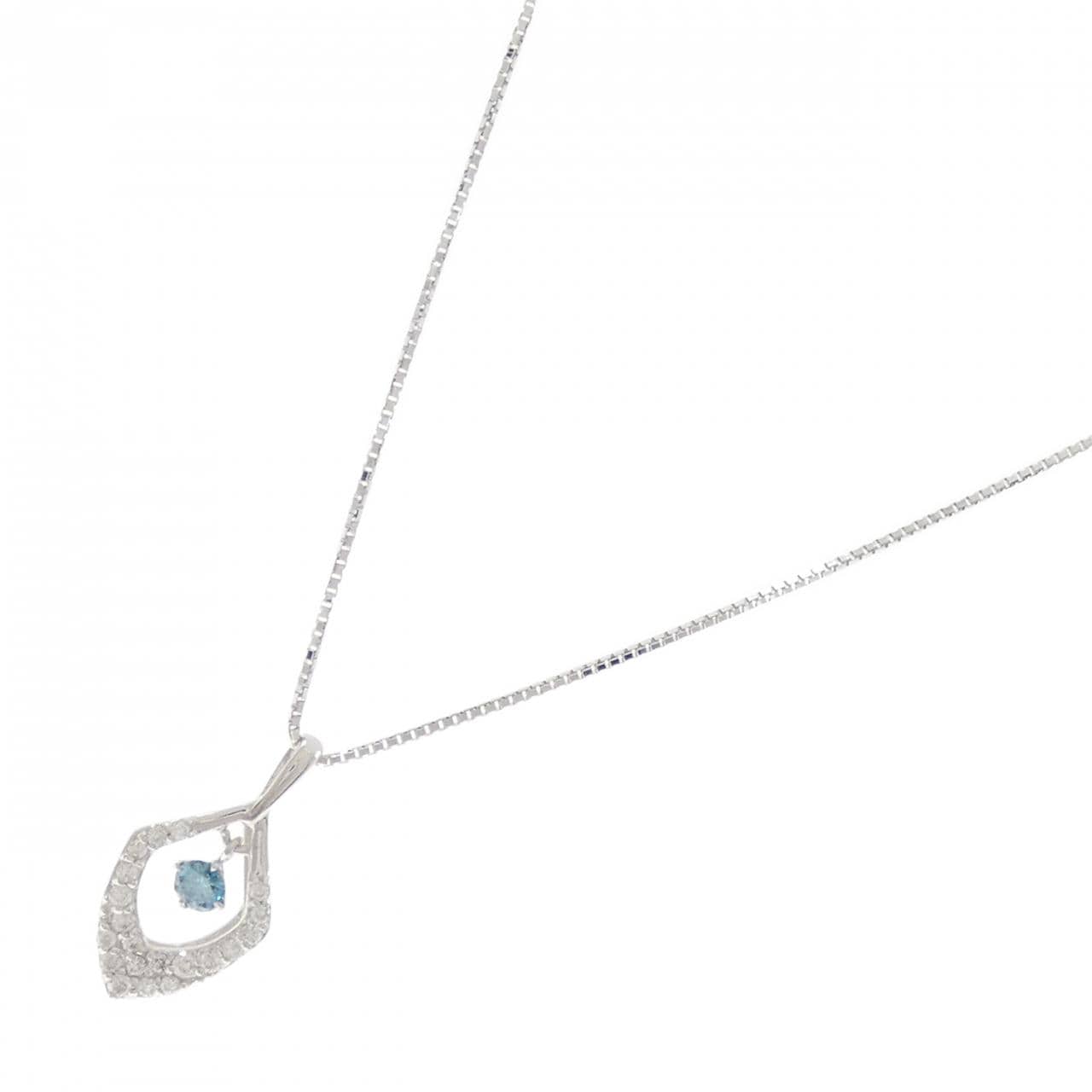 K18WG ダイヤモンド ネックレス 0.10CT