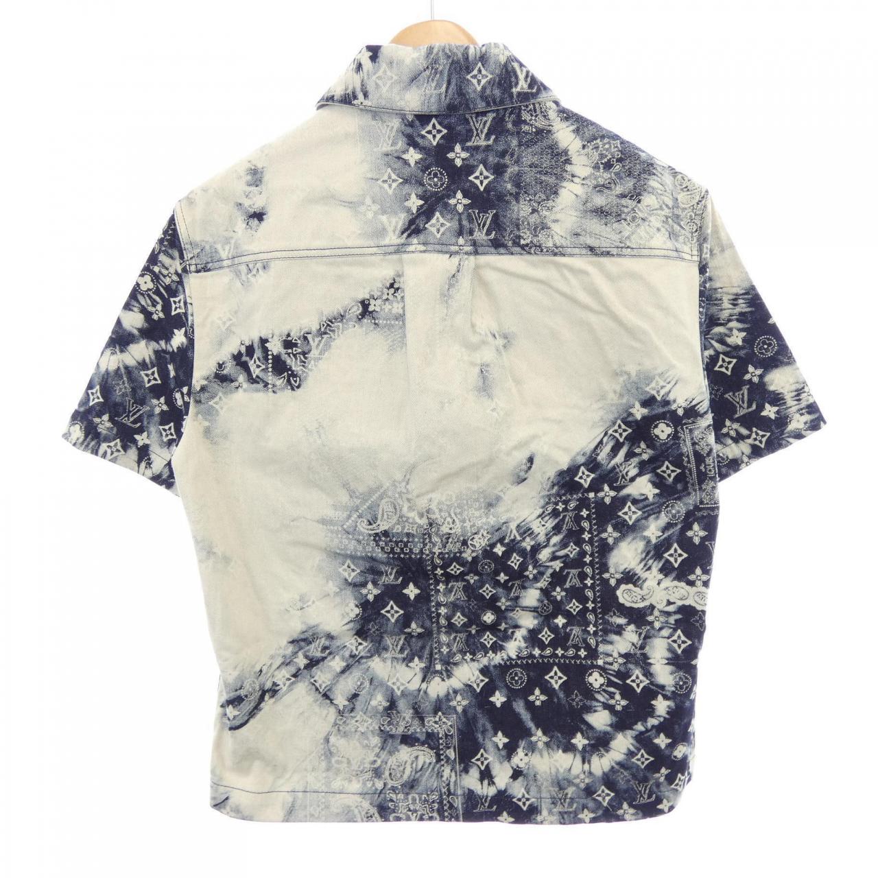 ルイヴィトン LOUIS VUITTON モノグラムバンダナショートスリーブデニムシャツ HNS17XNW2 S/Sシャツ