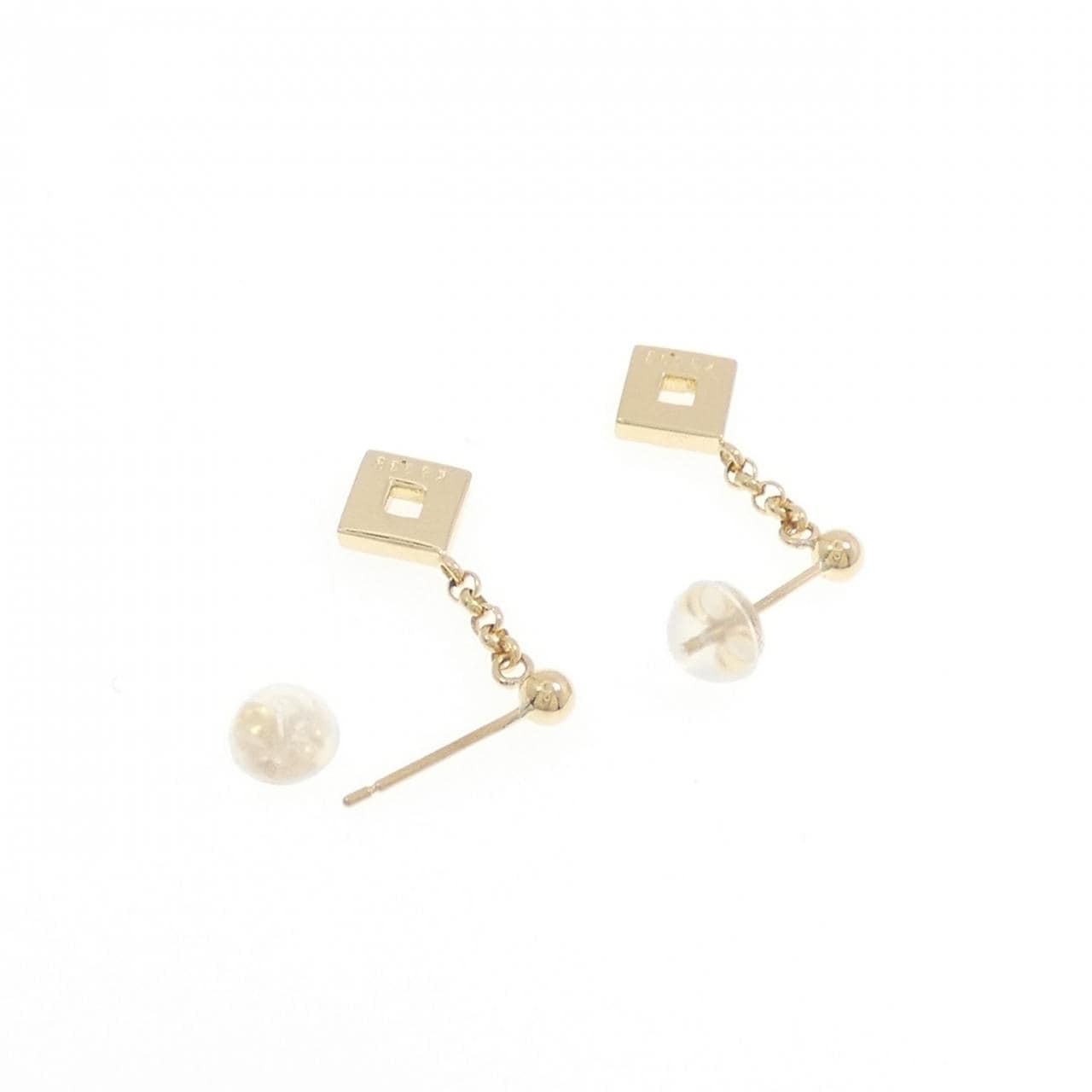 K18YG ダイヤモンド ピアス 0.10CT
