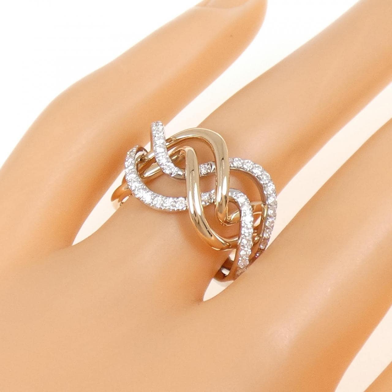 750WG/750PG ダイヤモンド リング 0.40CT