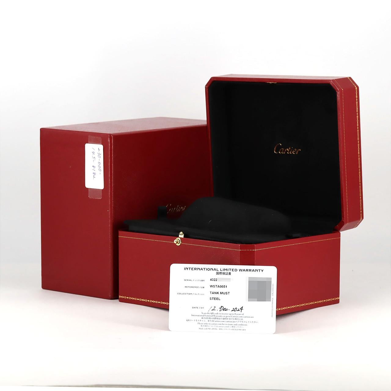 Cartier坦克桅杆 SM WSTA0051 SS石英