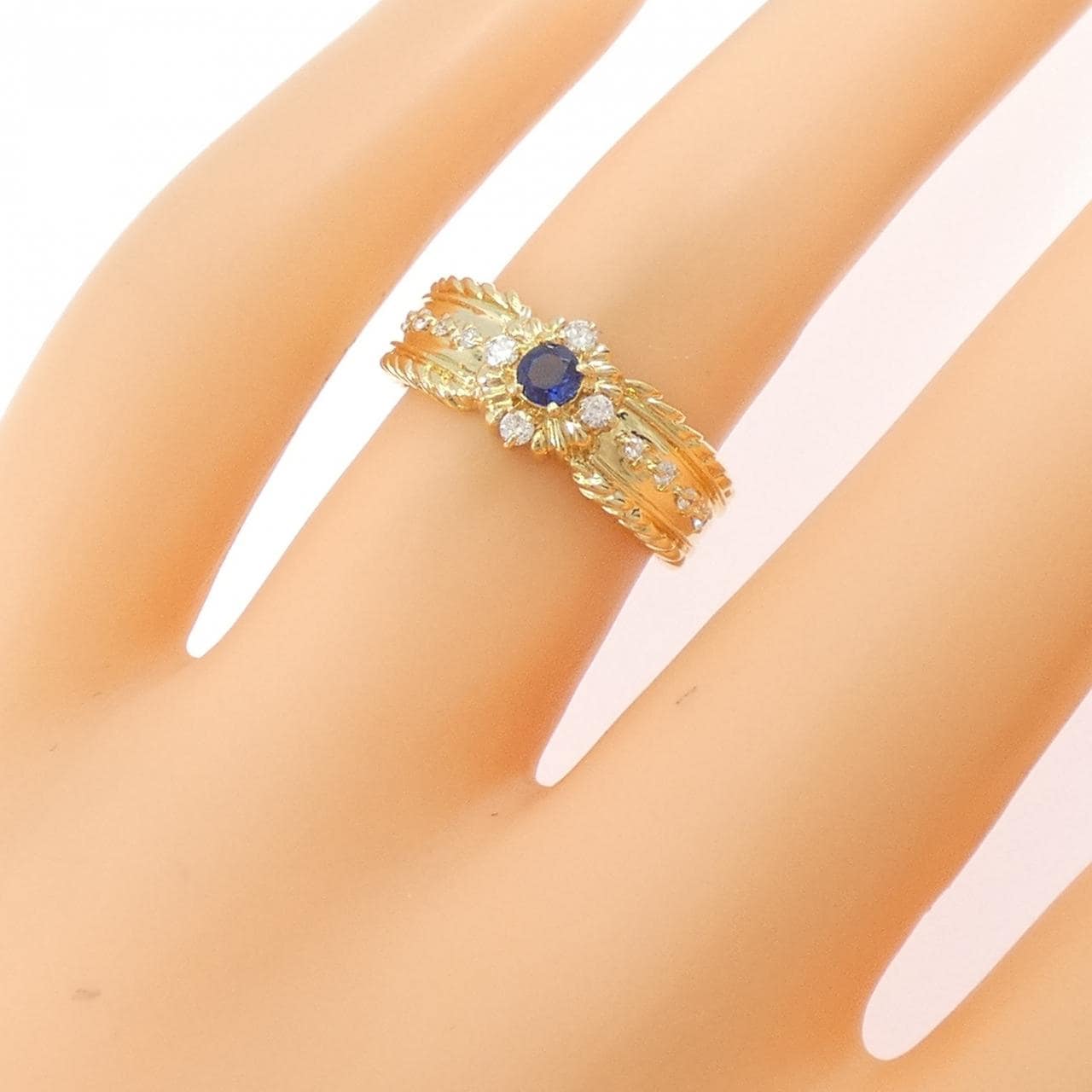 ギンザタナカ サファイヤ リング 0.13CT