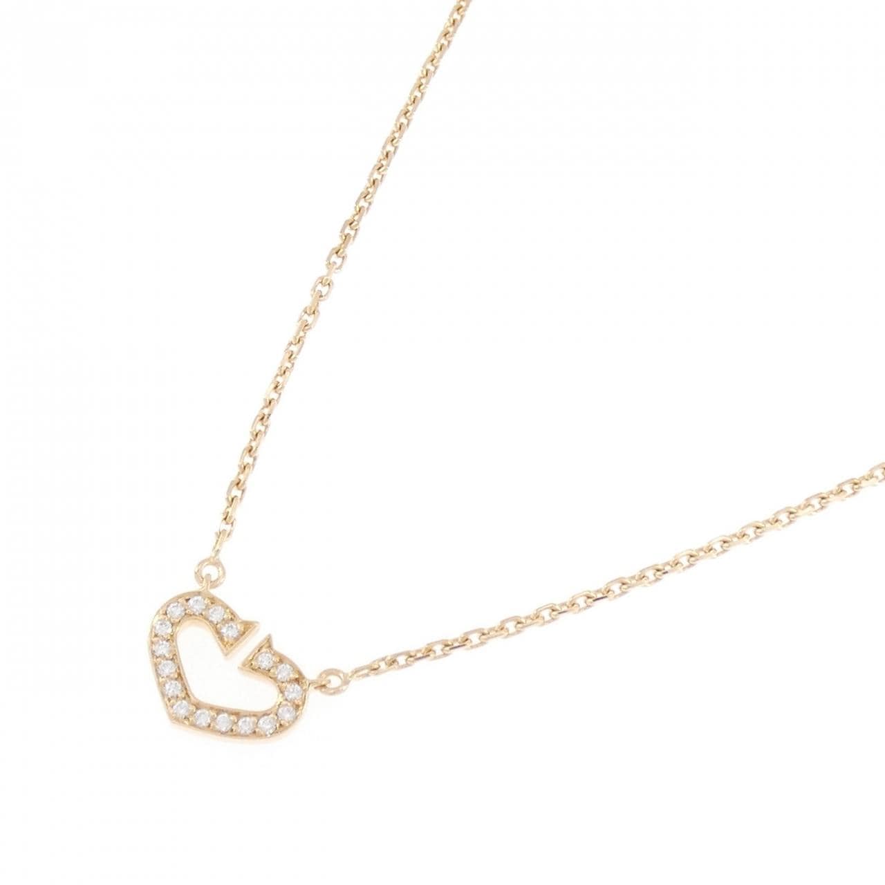 カルティエ Cハート ネックレス