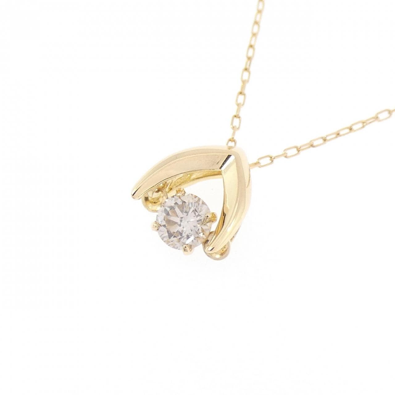 K18YG ダイヤモンド ネックレス 0.10CT