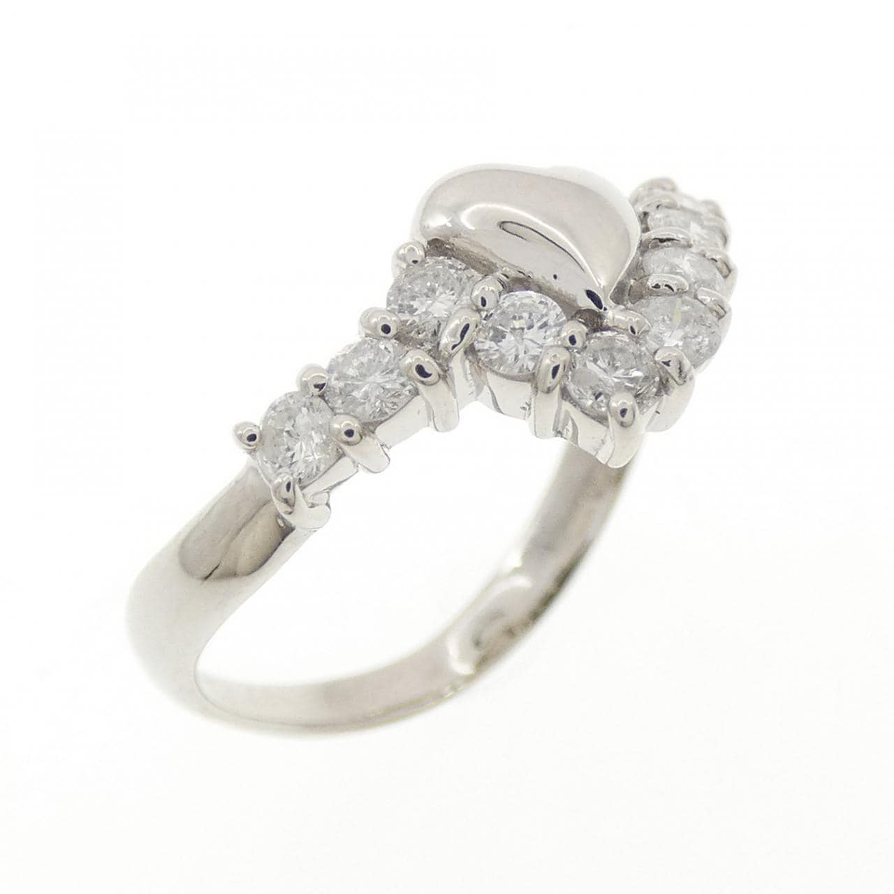 PT900 ハート ダイヤモンド リング 0.30CT