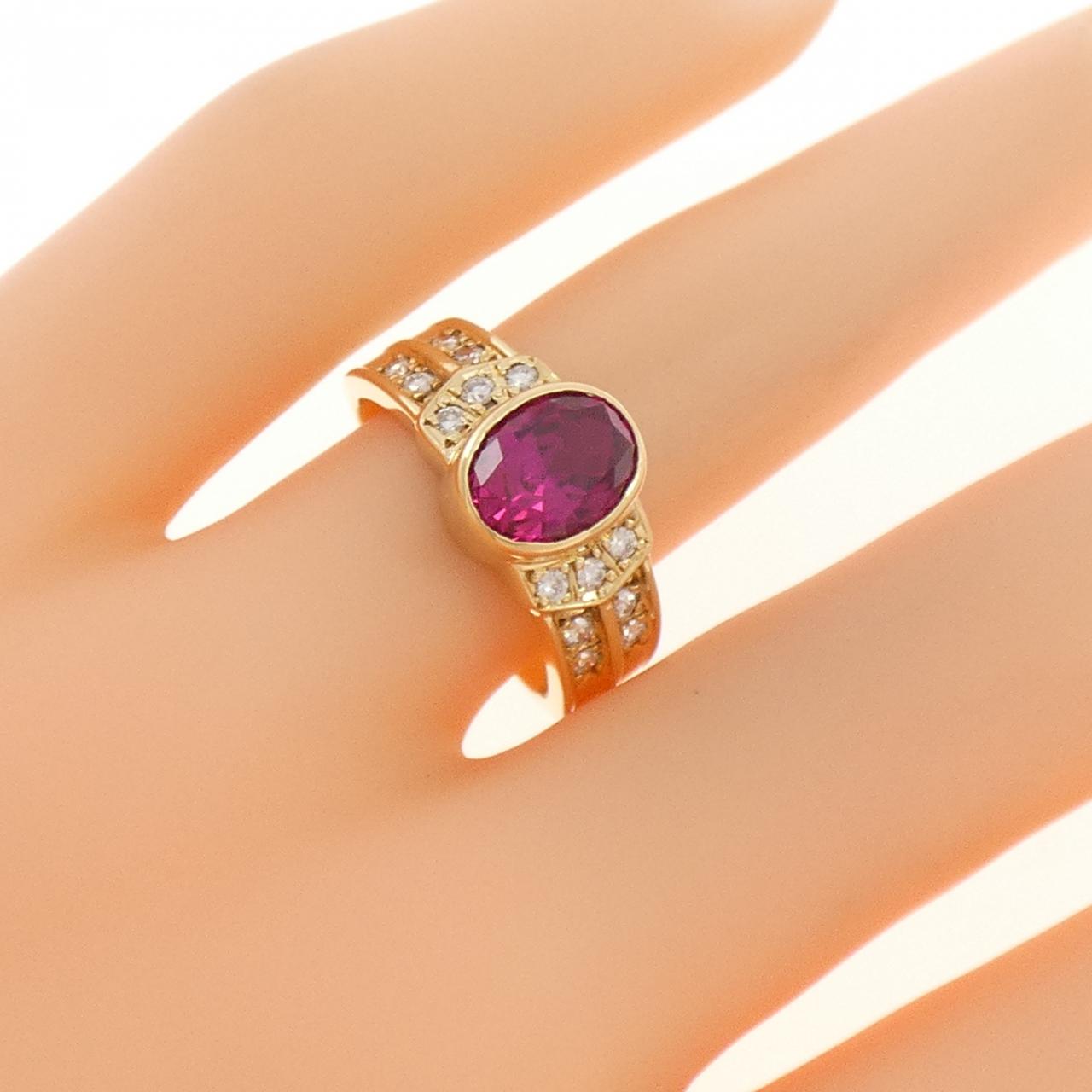 クレサンベール 合成ルビー リング 1.70CT