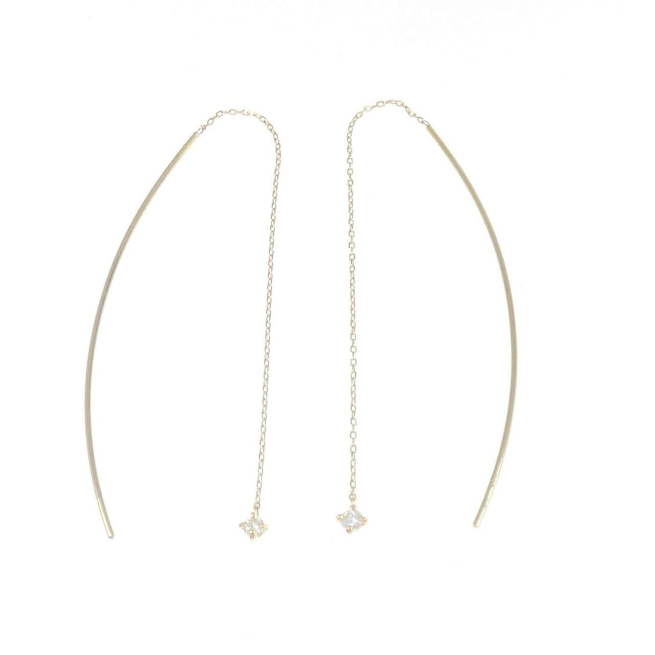 K18YG ダイヤモンド ピアス 0.12CT