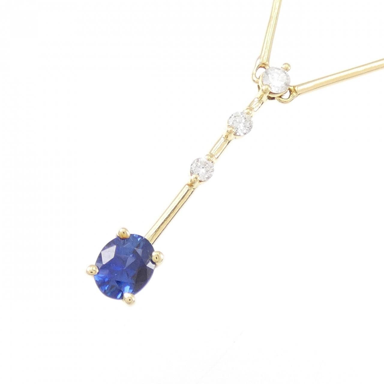K18YG サファイヤ ネックレス 0.48CT