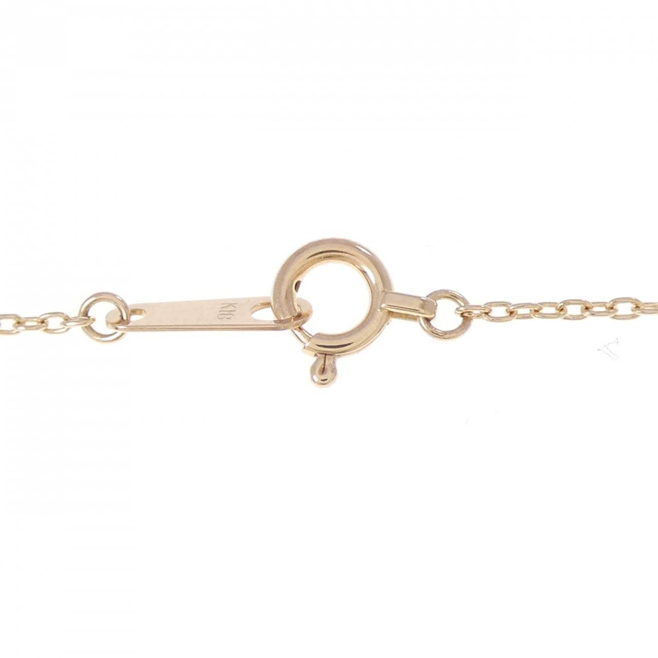 K18PG/K18YG ハート ダイヤモンド ネックレス 0.10CT