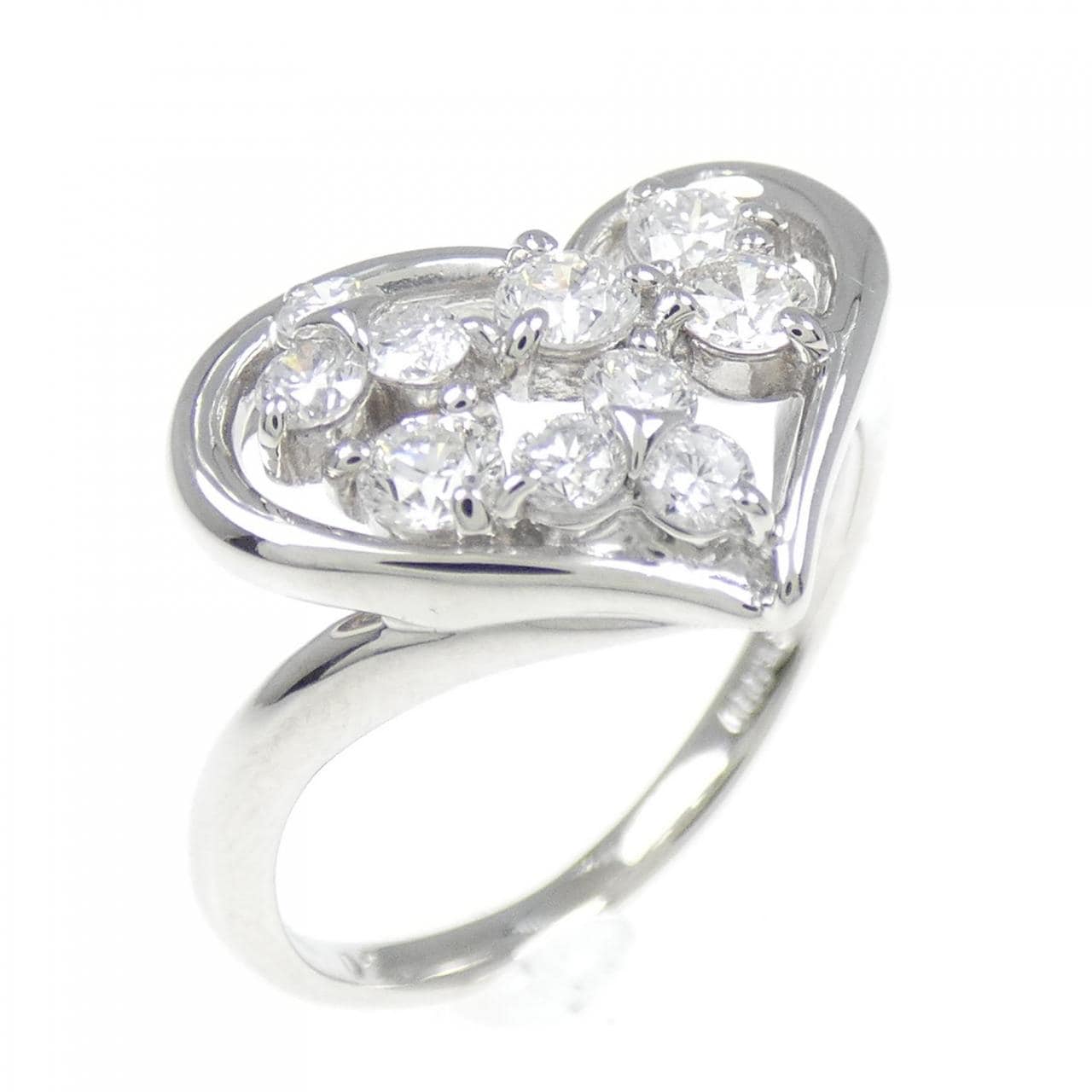 PT ハート ダイヤモンド リング 0.50CT