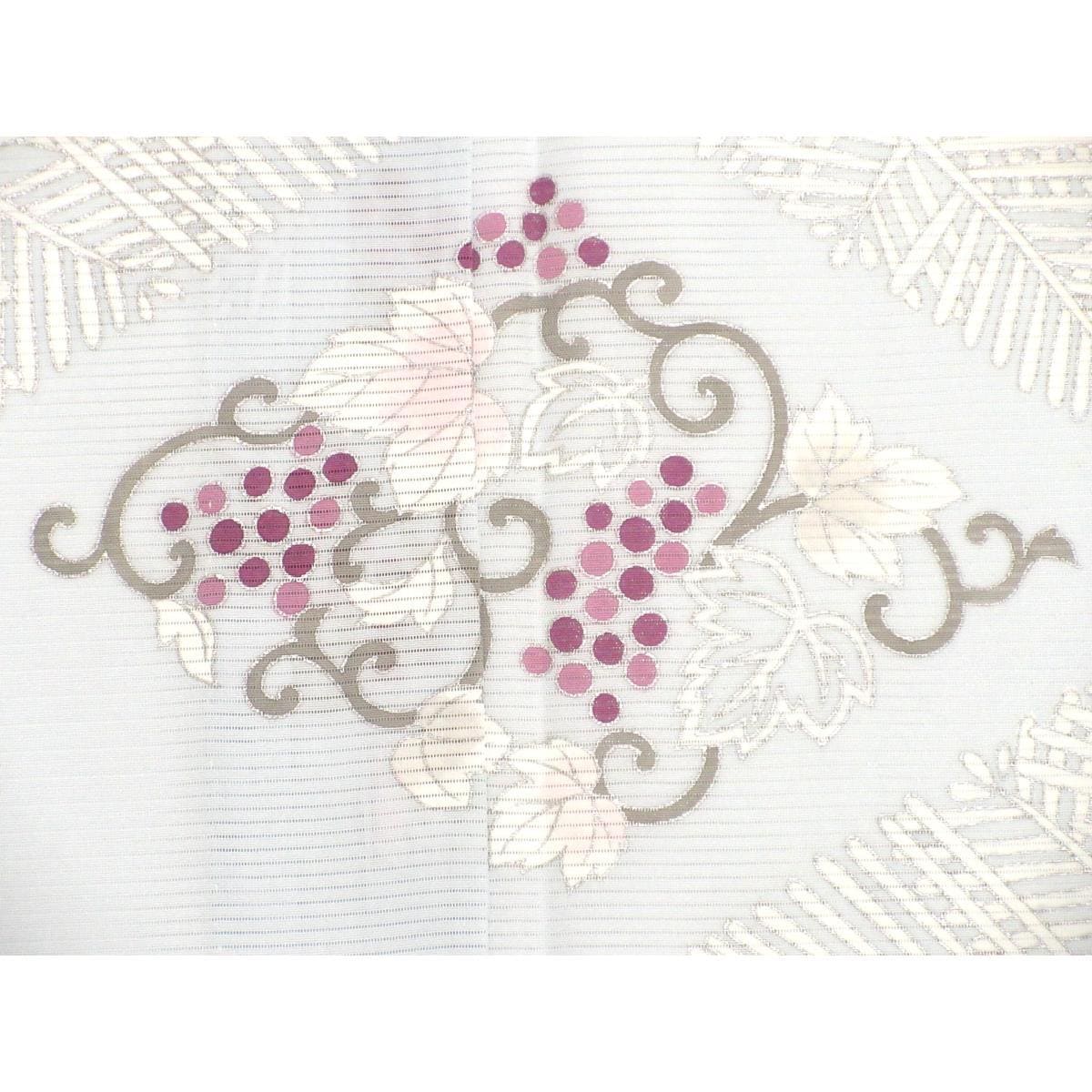 【新品】単衣　駒絽訪問着　友禅銀彩加工