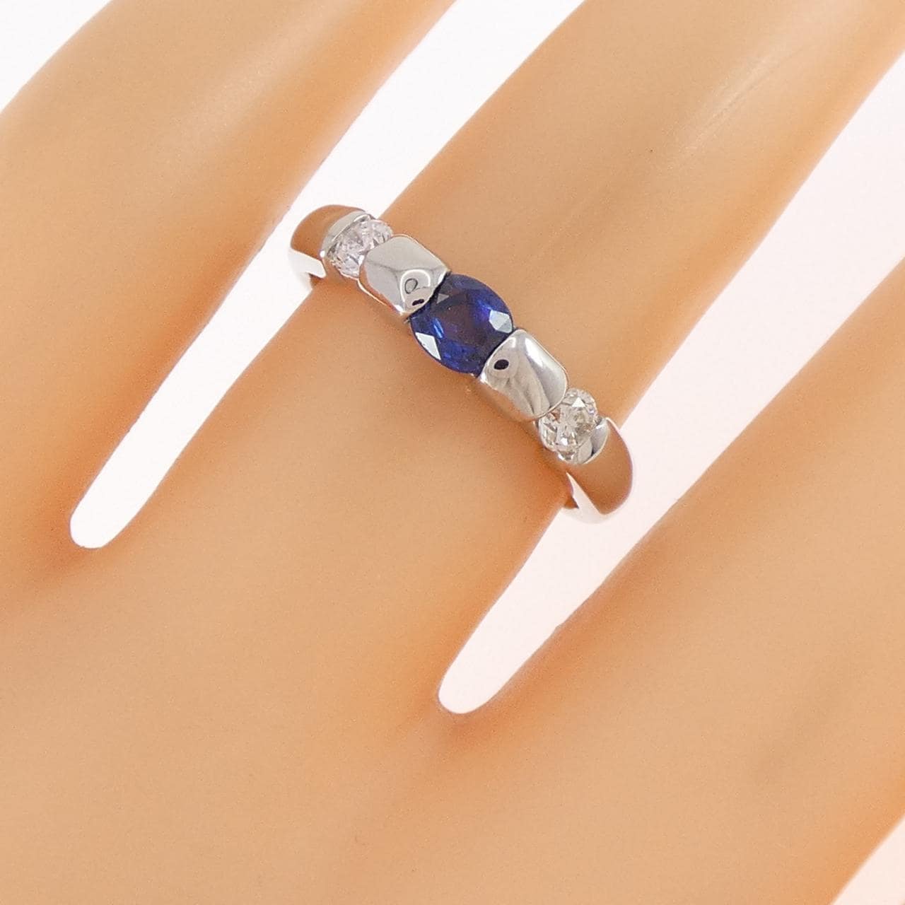 PT900 サファイヤ リング 0.34CT