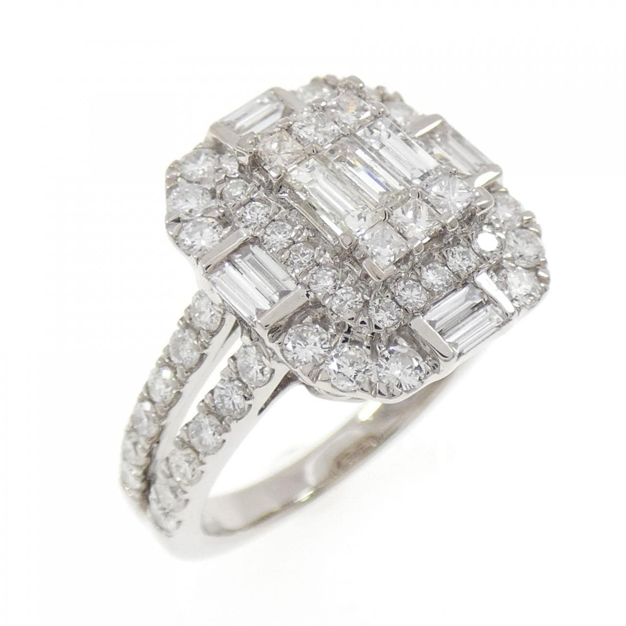 K18WG ダイヤモンド リング 1.40CT