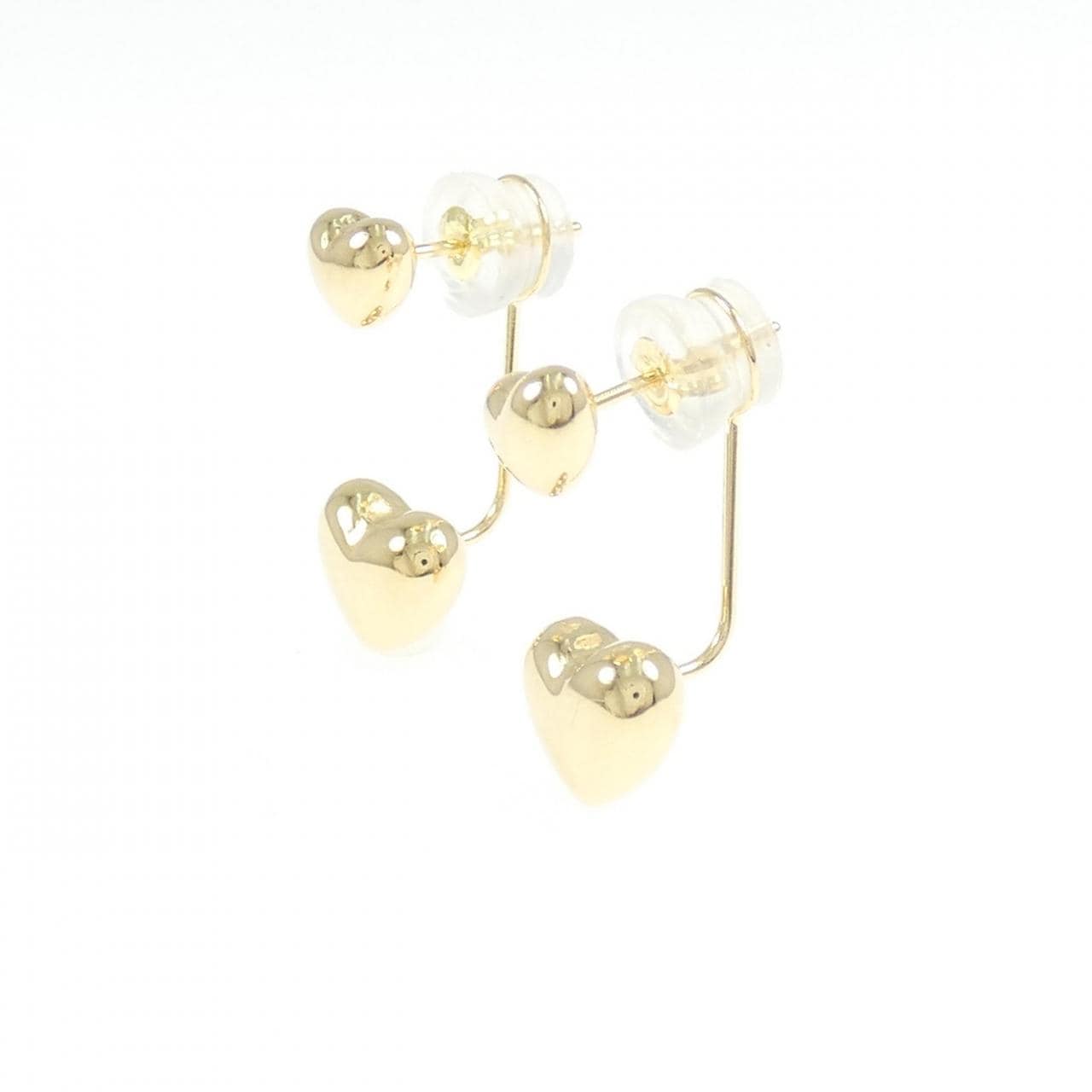 【新品】K18YG ハート ピアス
