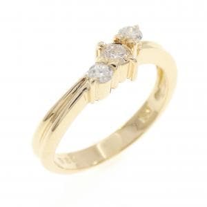 K18YG ダイヤモンド リング 0.20CT