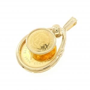K18YG(枠) コイン ペンダント