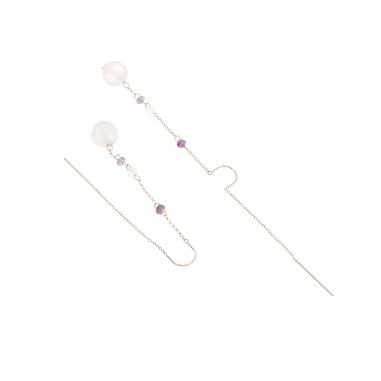 K18YG カラーストーン ピアス