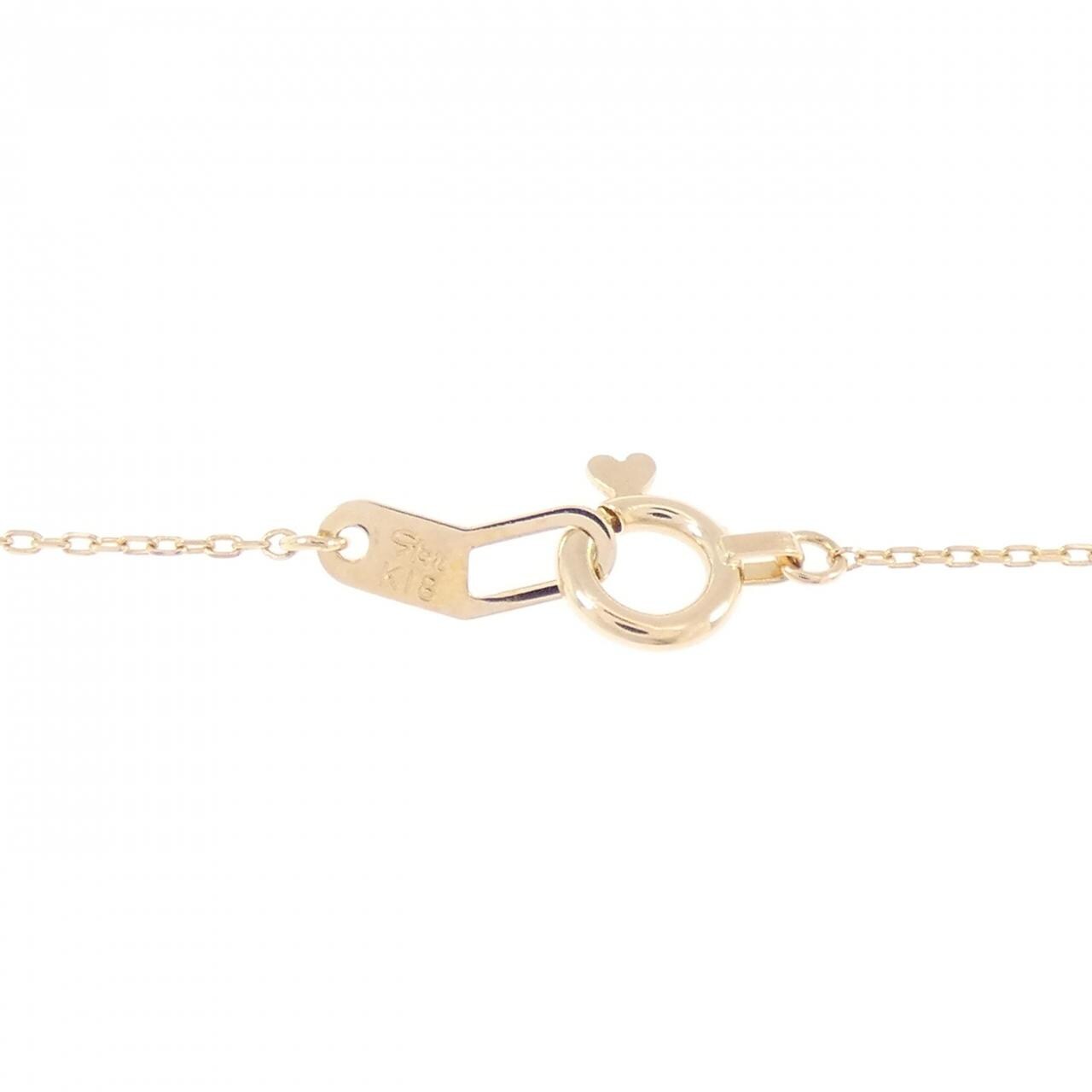スタージュエリー ムーンセッティング ネックレス 0.06CT