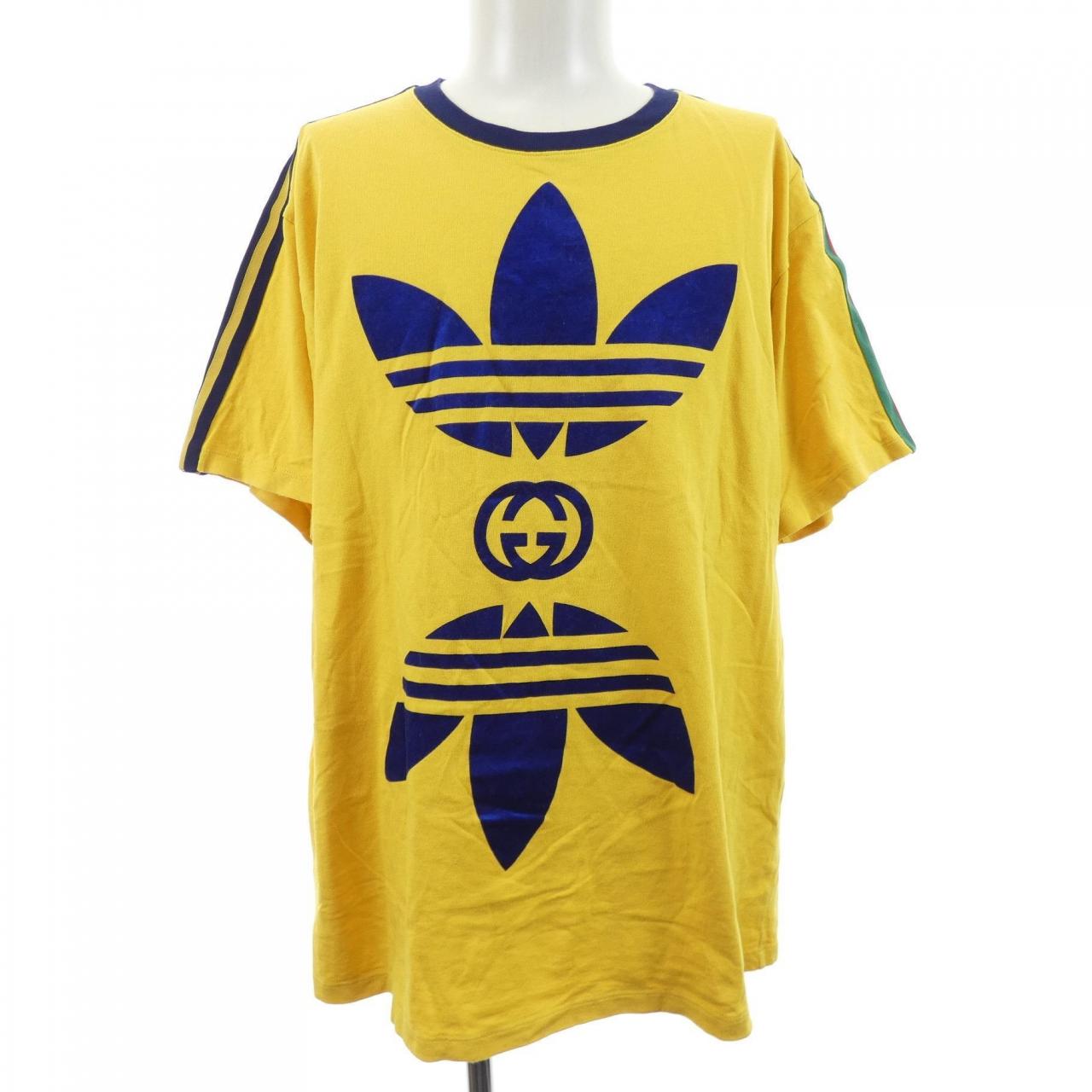 グッチ GUCCI ADIDAS コットンジャージーTシャツ 691636 XJEKR Tシャツ