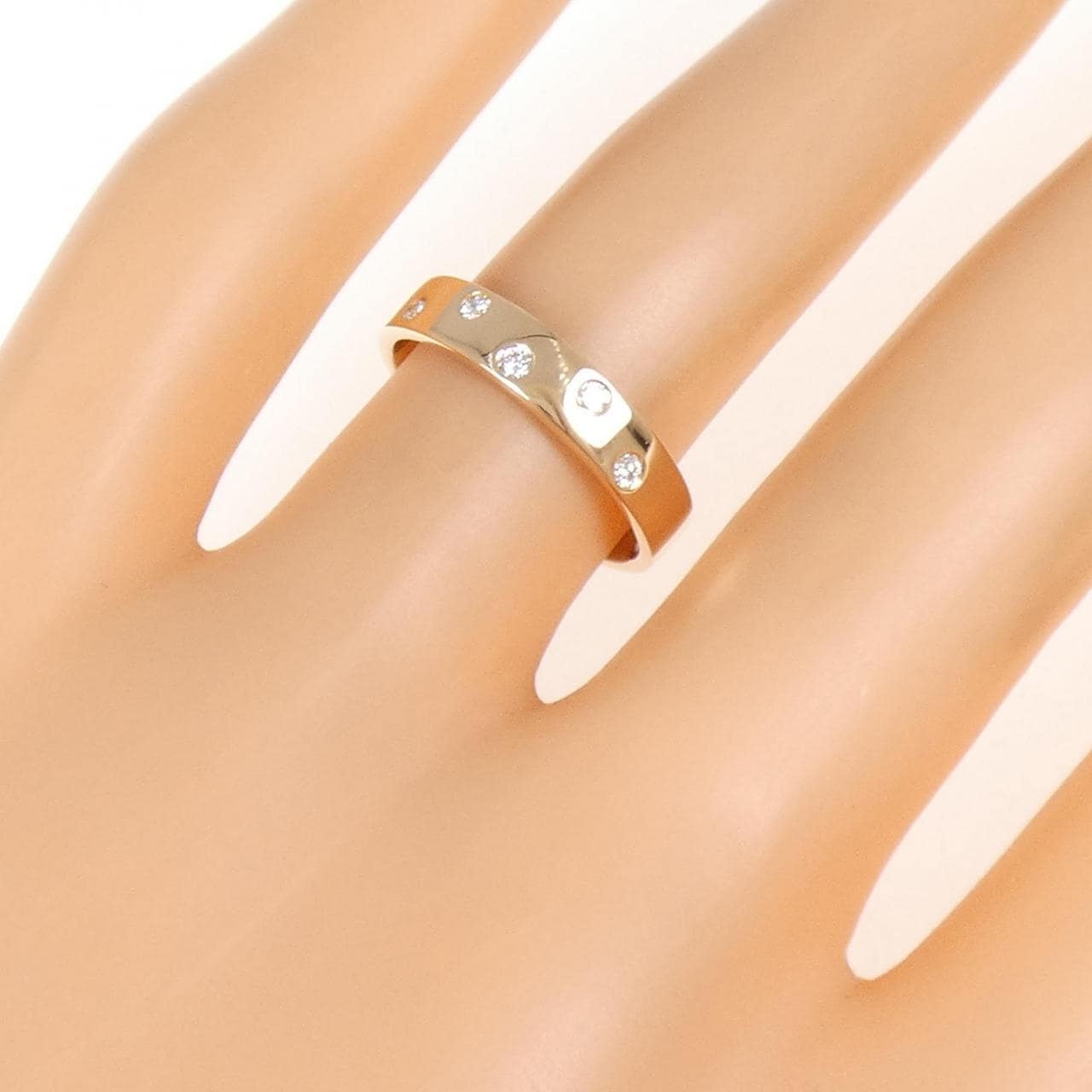 K18PG ダイヤモンド リング 0.10CT
