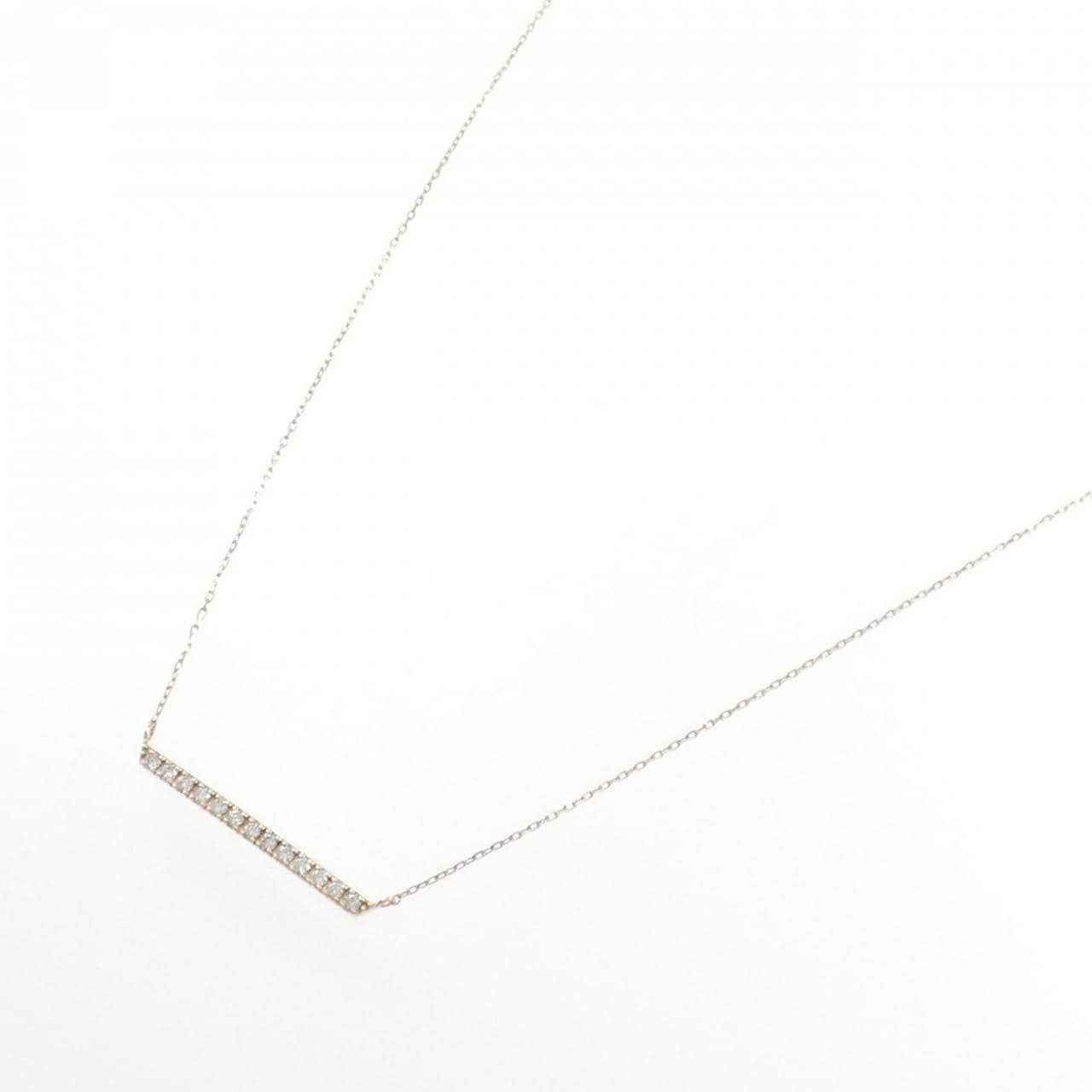 K10PG ダイヤモンド ネックレス 0.10CT