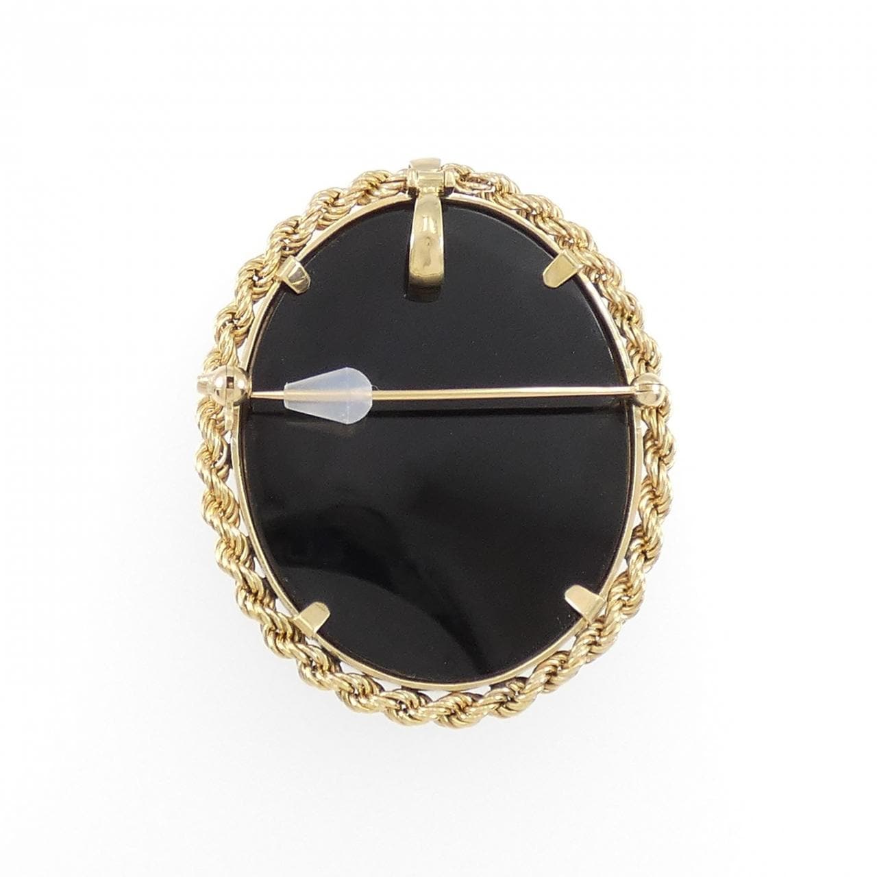K18YG OPAL Cameo Brooch
