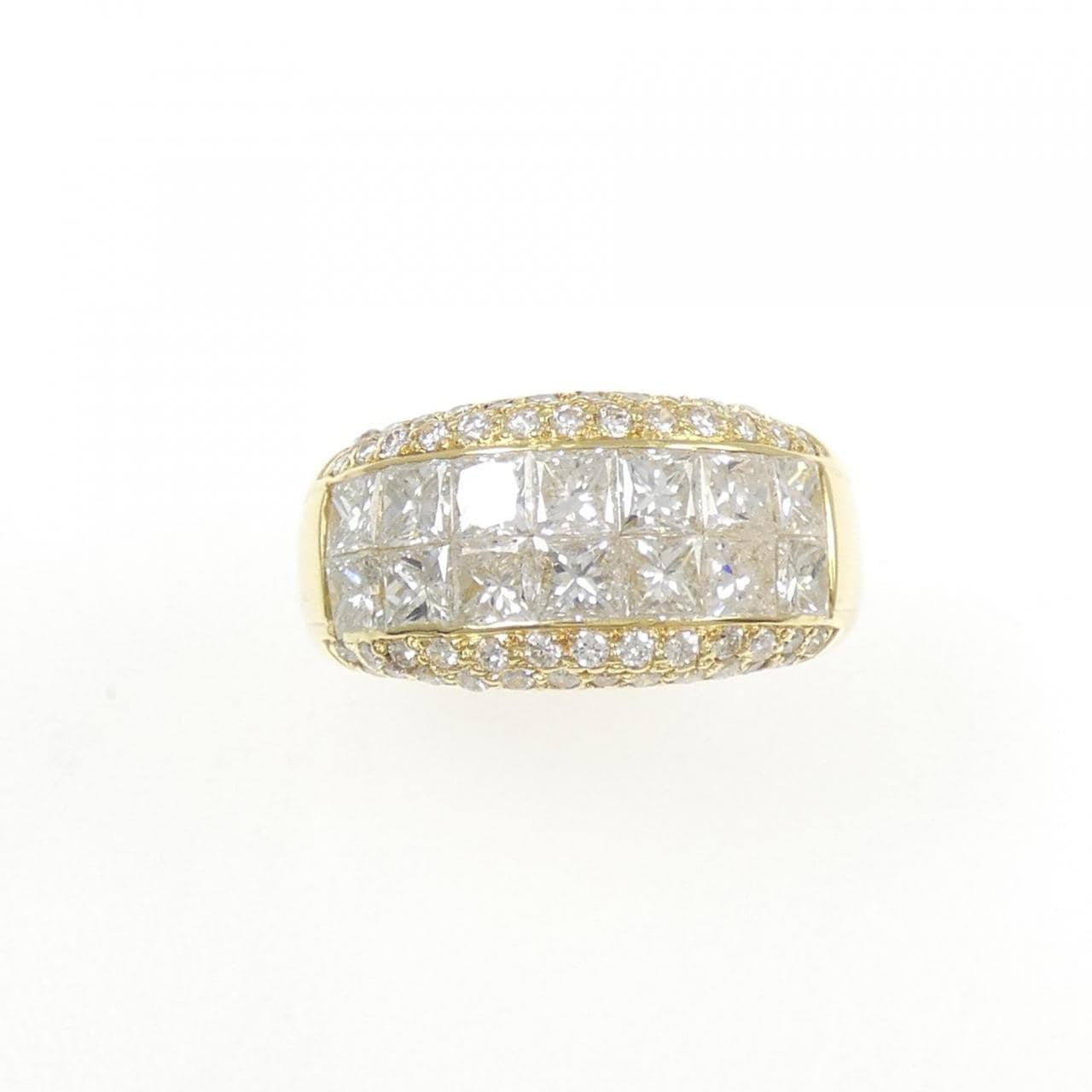 18KYG ダイヤモンド リング 1.95CT