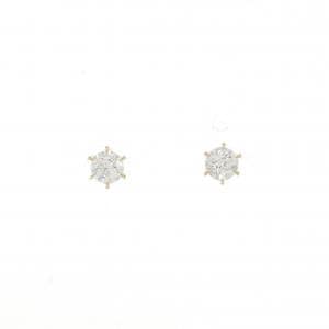 [BRAND NEW] K18YG Diamond earrings 0.305CT 0.303CT G SI2 Good