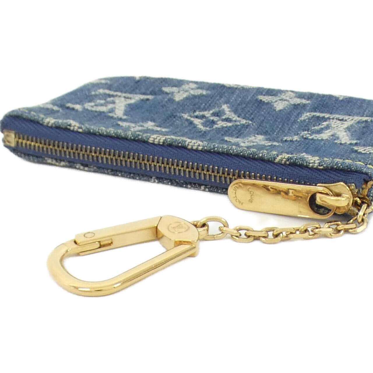 LOUIS VUITTON Monogram牛仔布 Pochette Clé M95343零钱钥匙包