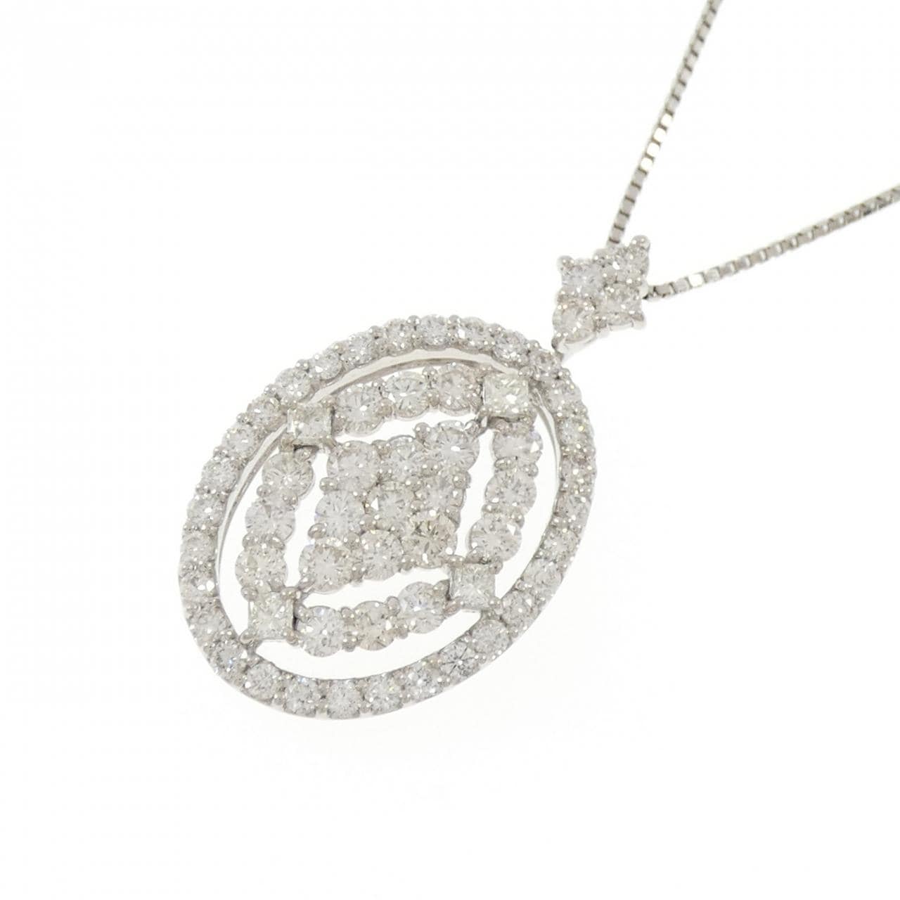PT900/PT850 ダイヤモンド ネックレス 3.00CT