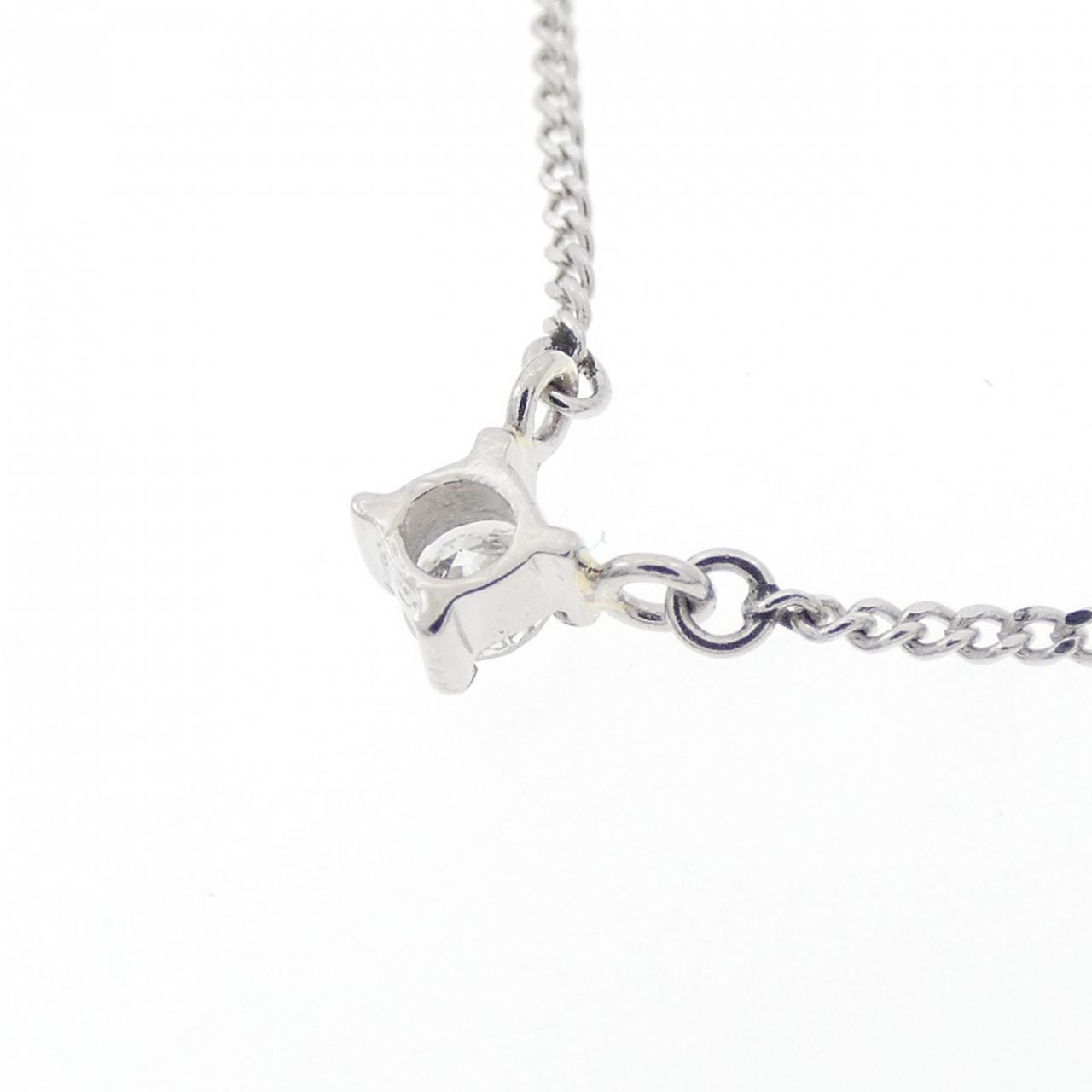 PT850 ソリティア ダイヤモンド ネックレス 0.08CT