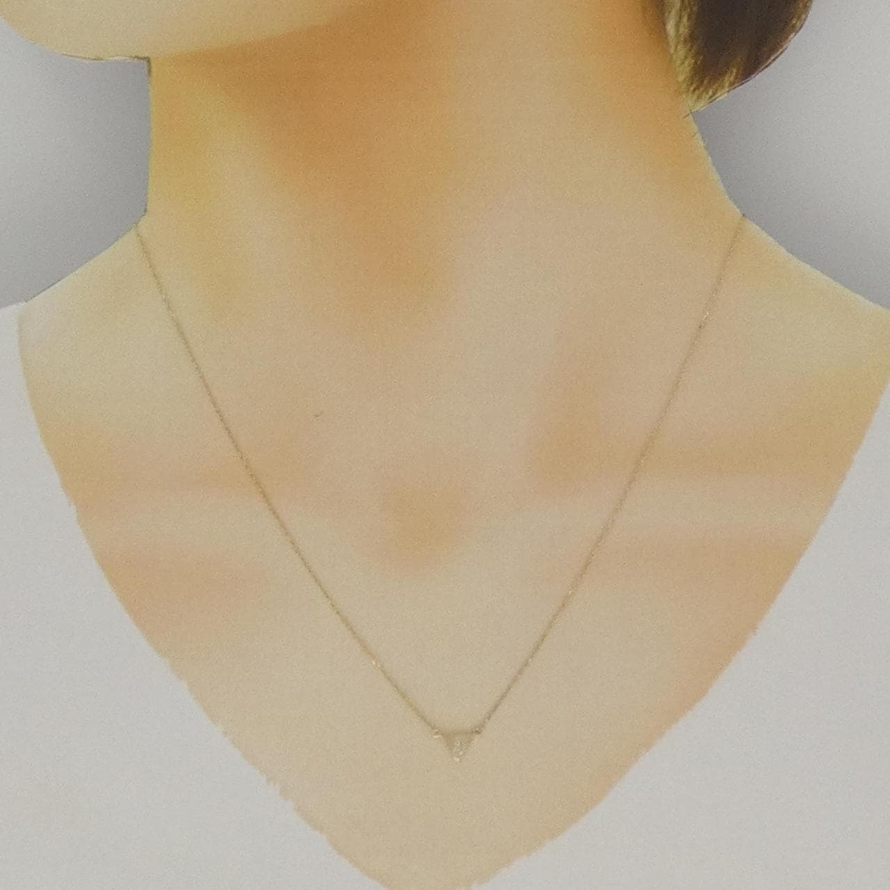 K10YG ダイヤモンド ネックレス 0.01CT