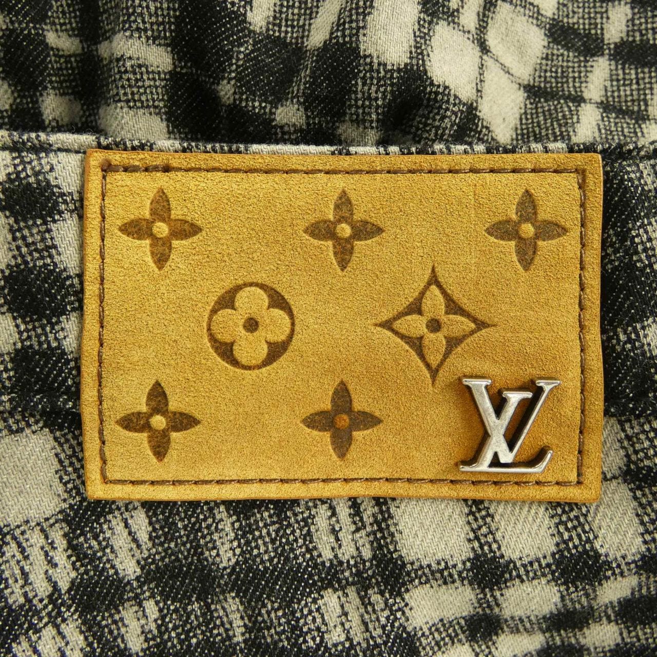 ルイヴィトン LOUIS VUITTON チェックデニムショーツ HPD90WARA ショートパンツ