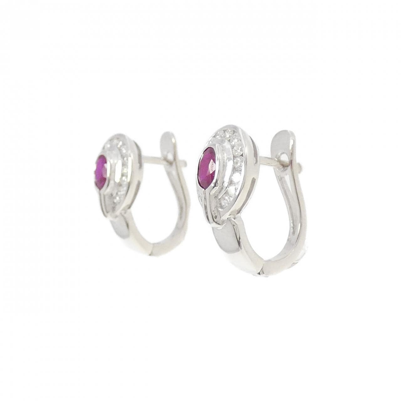 750WG ルビー ピアス