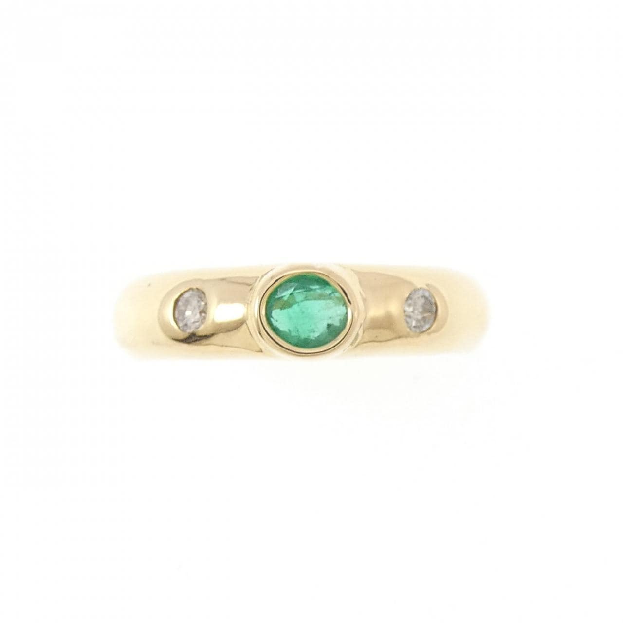 K18YG エメラルド リング 0.28CT