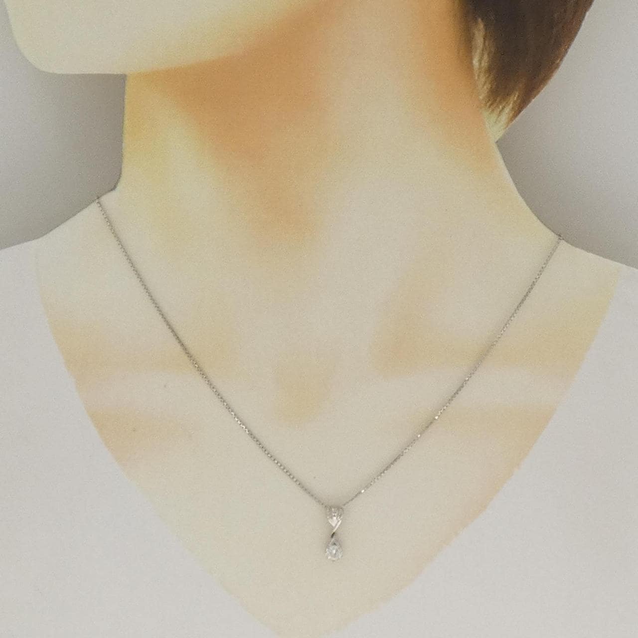 PT900/PT850 ダイヤモンド ネックレス 0.30CT
