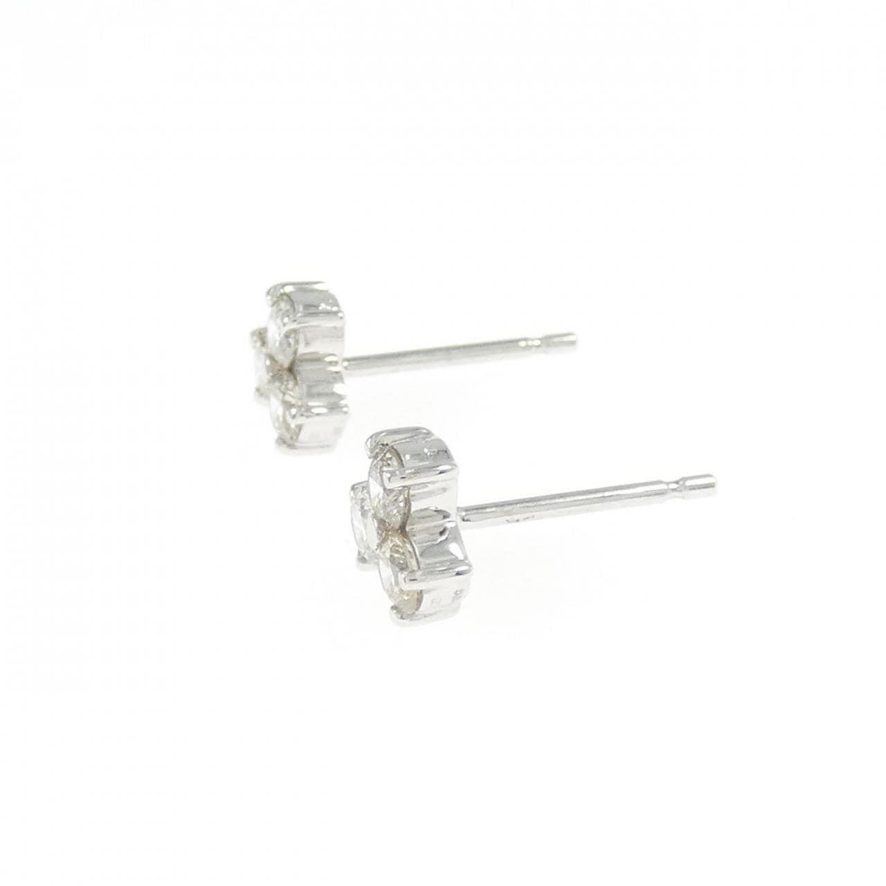 K18WG ダイヤモンド ピアス 0.50CT