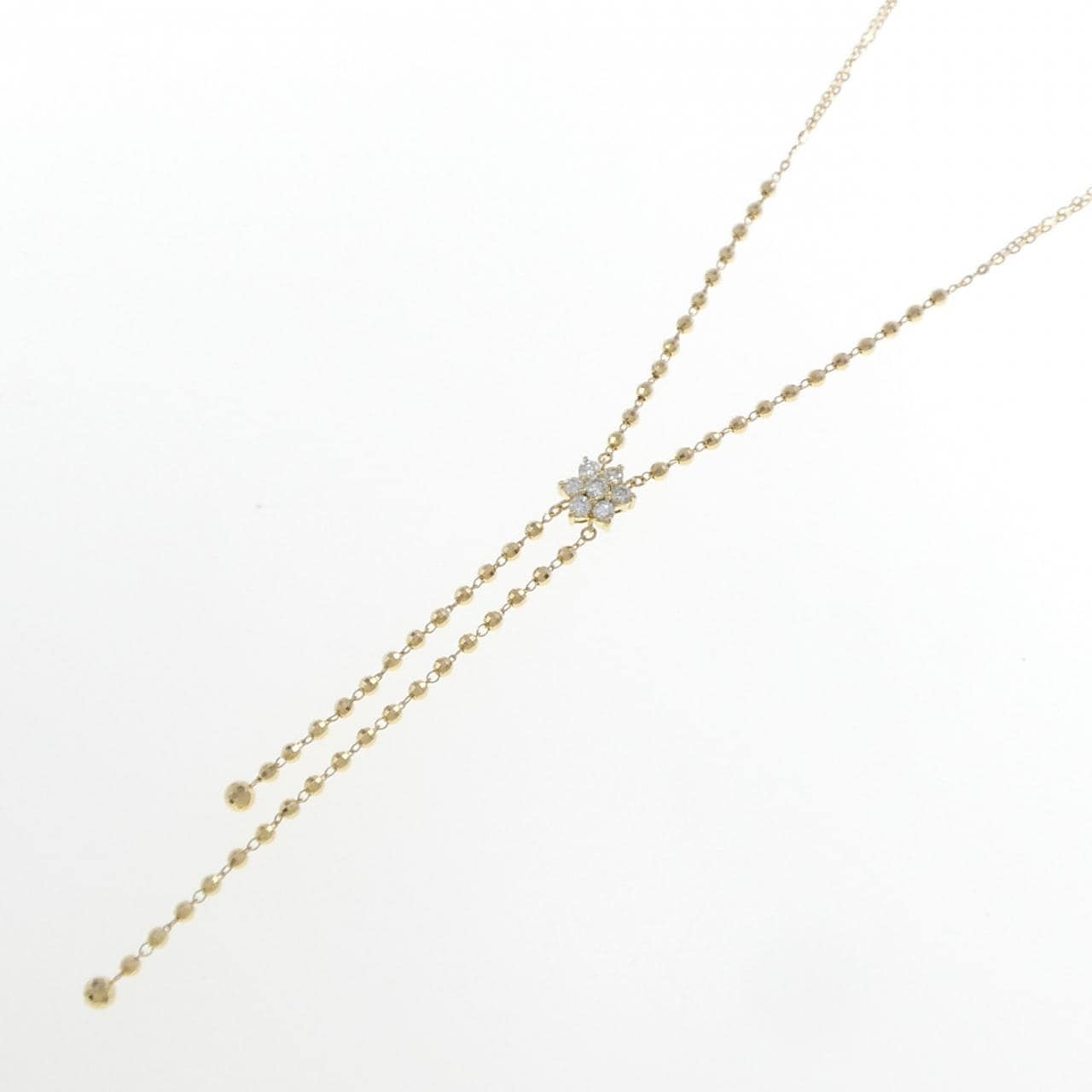 K18YG ダイヤモンド ネックレス 0.27CT