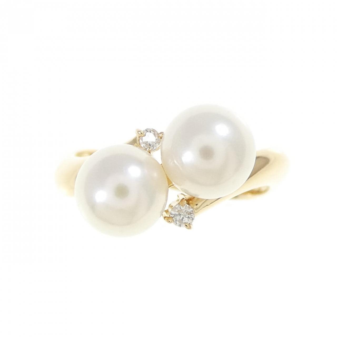 K18YG アコヤパール リング