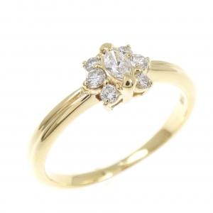 K18YG ダイヤモンド リング 0.21CT