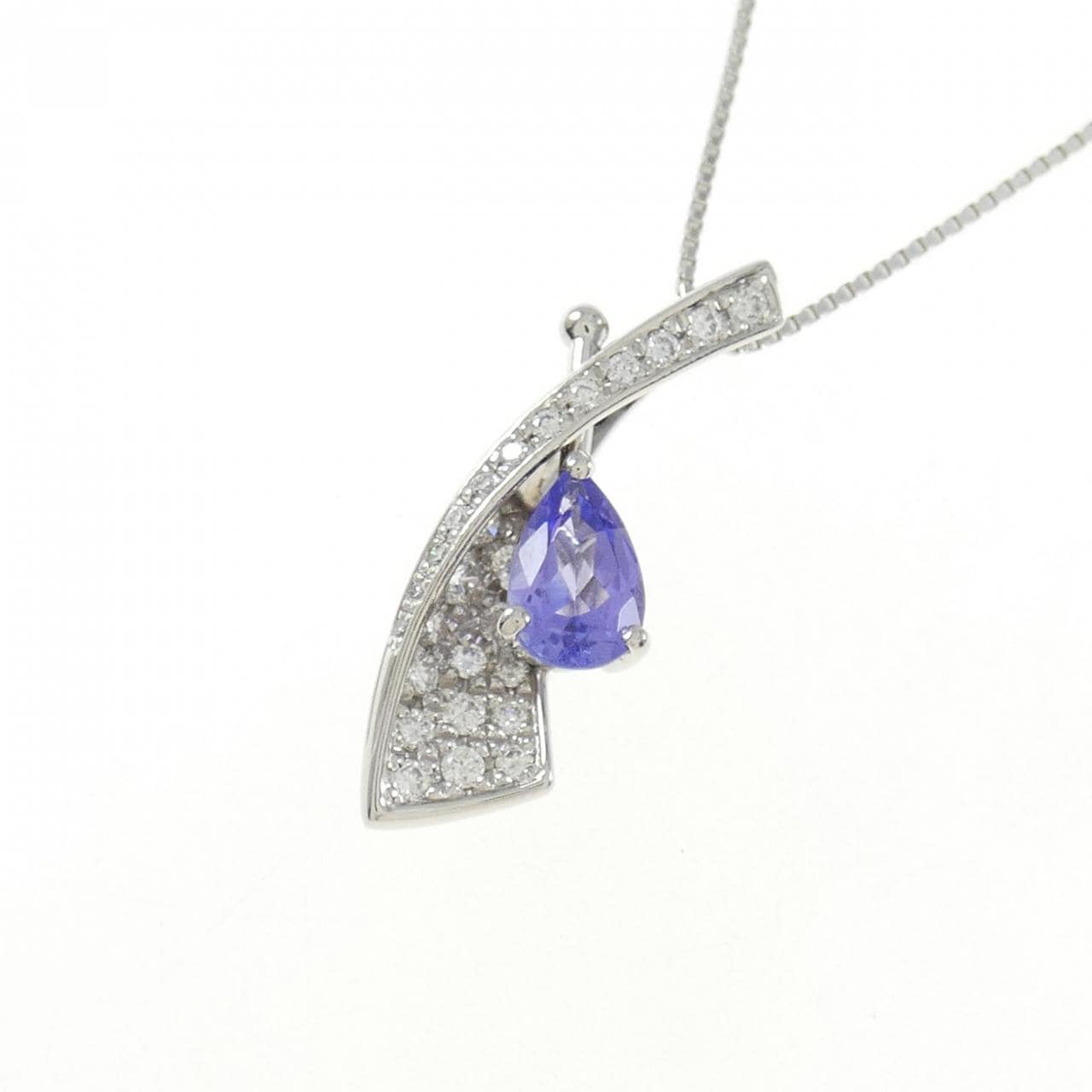 PT900/PT850 タンザナイト ネックレス 0.85CT