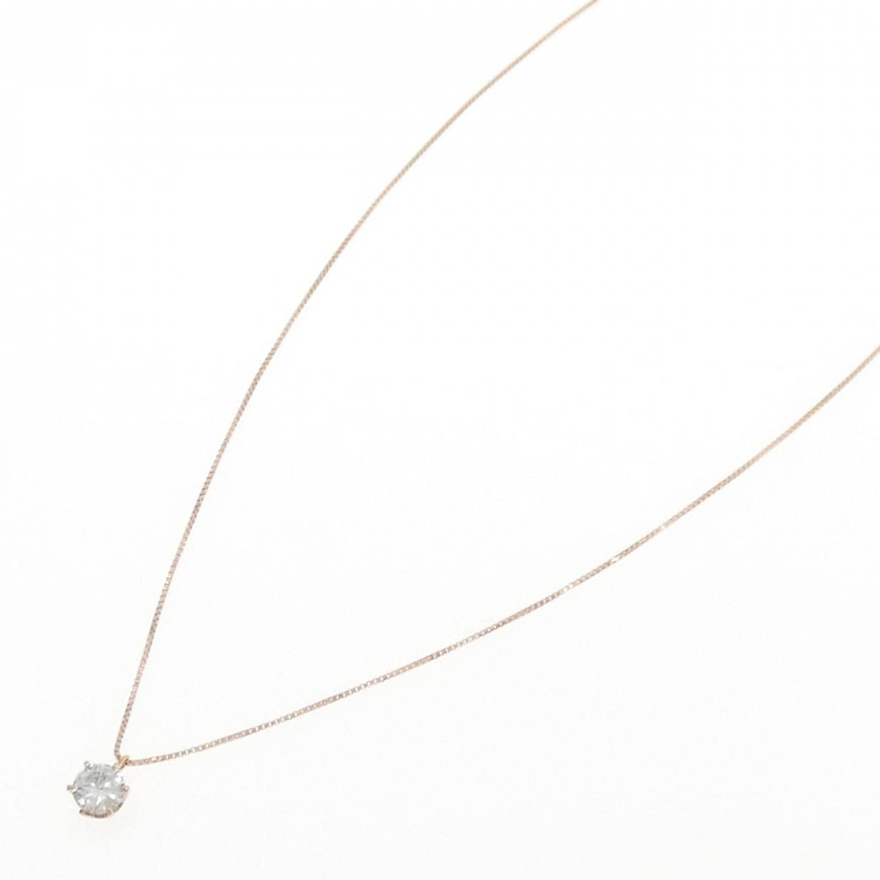 K18PG ソリティア ダイヤモンド ネックレス 0.310CT