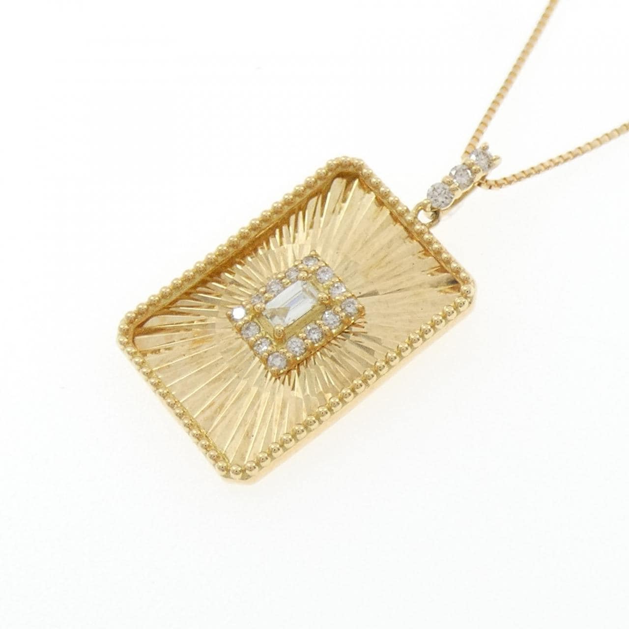 【新品】K18YG ダイヤモンド ネックレス 0.15CT