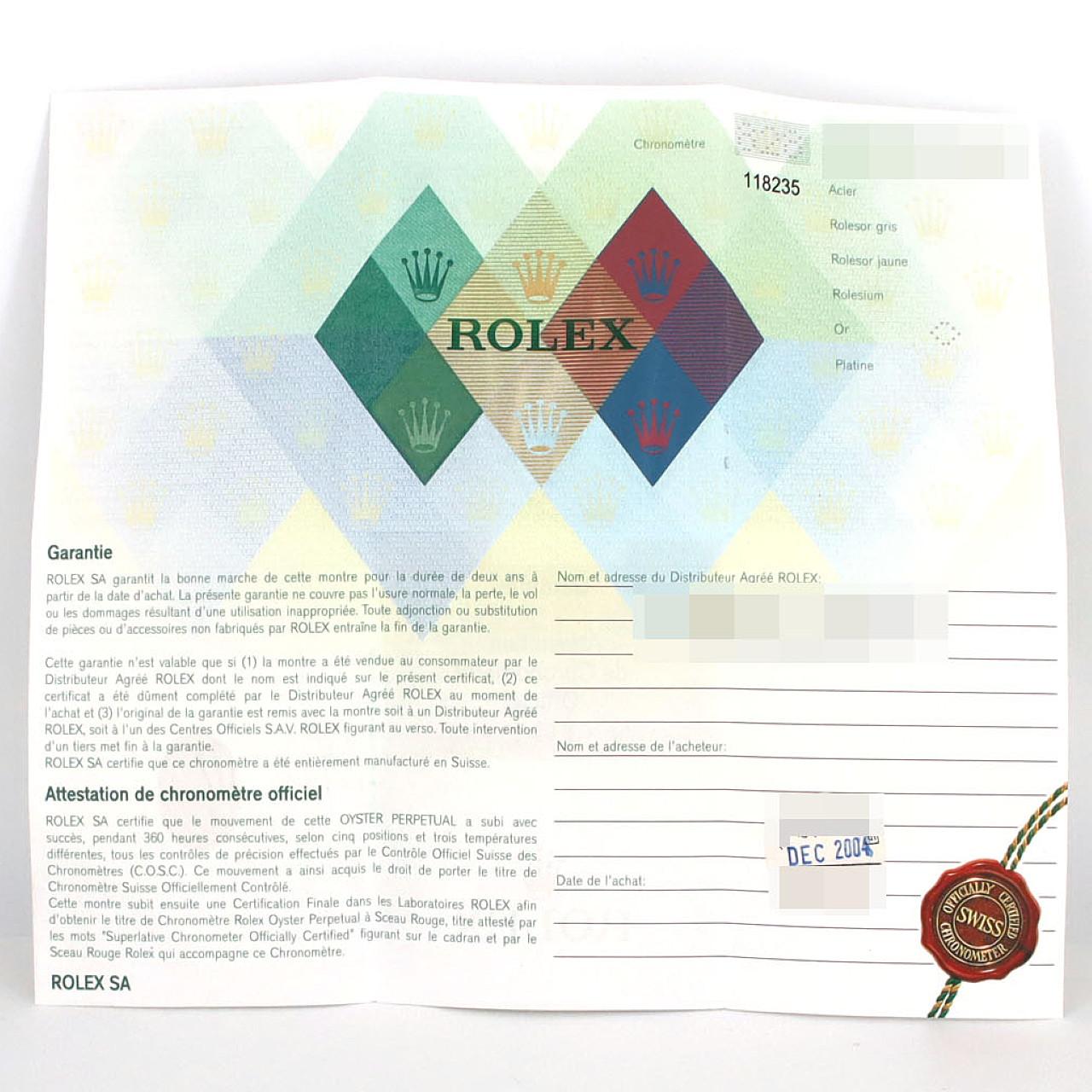 ロレックス デイデイト 118235A PG･RG 自動巻 K番