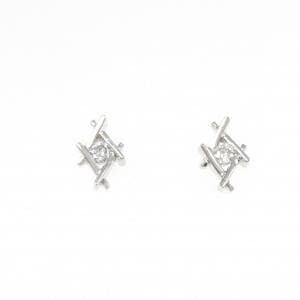 K18WG ダイヤモンド ピアス 0.14CT