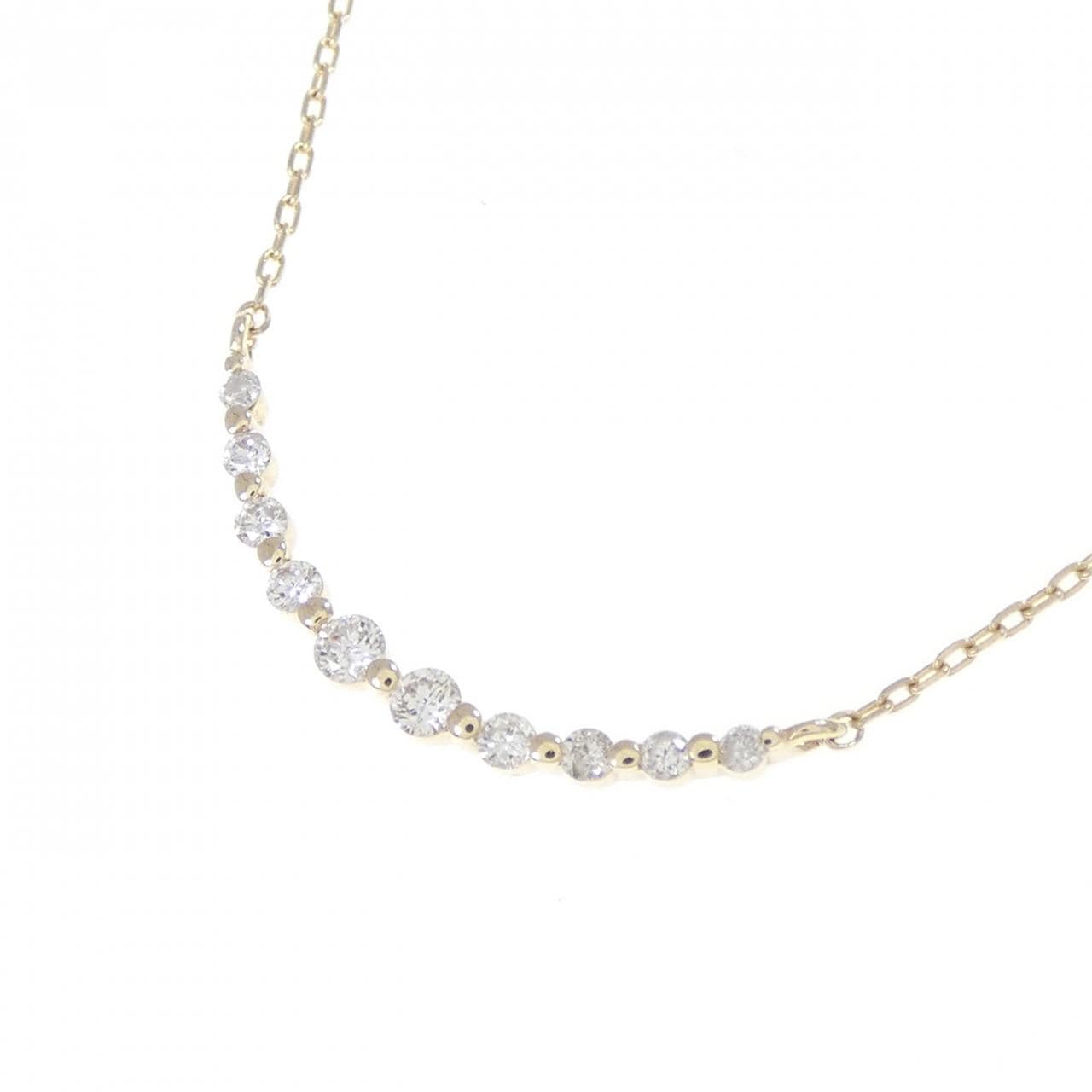 K10YG ダイヤモンド ネックレス