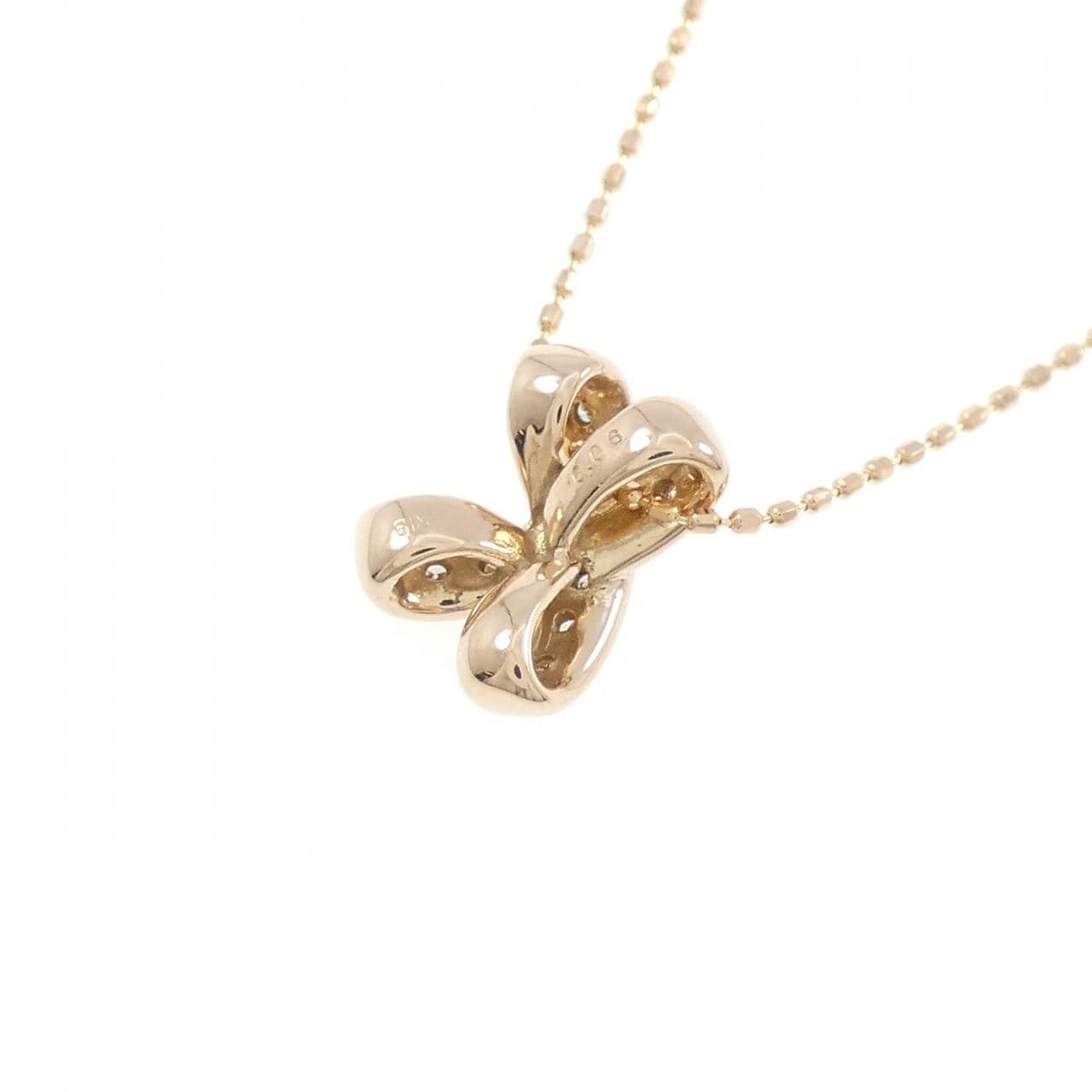 K18PG ダイヤモンド ネックレス 0.06CT