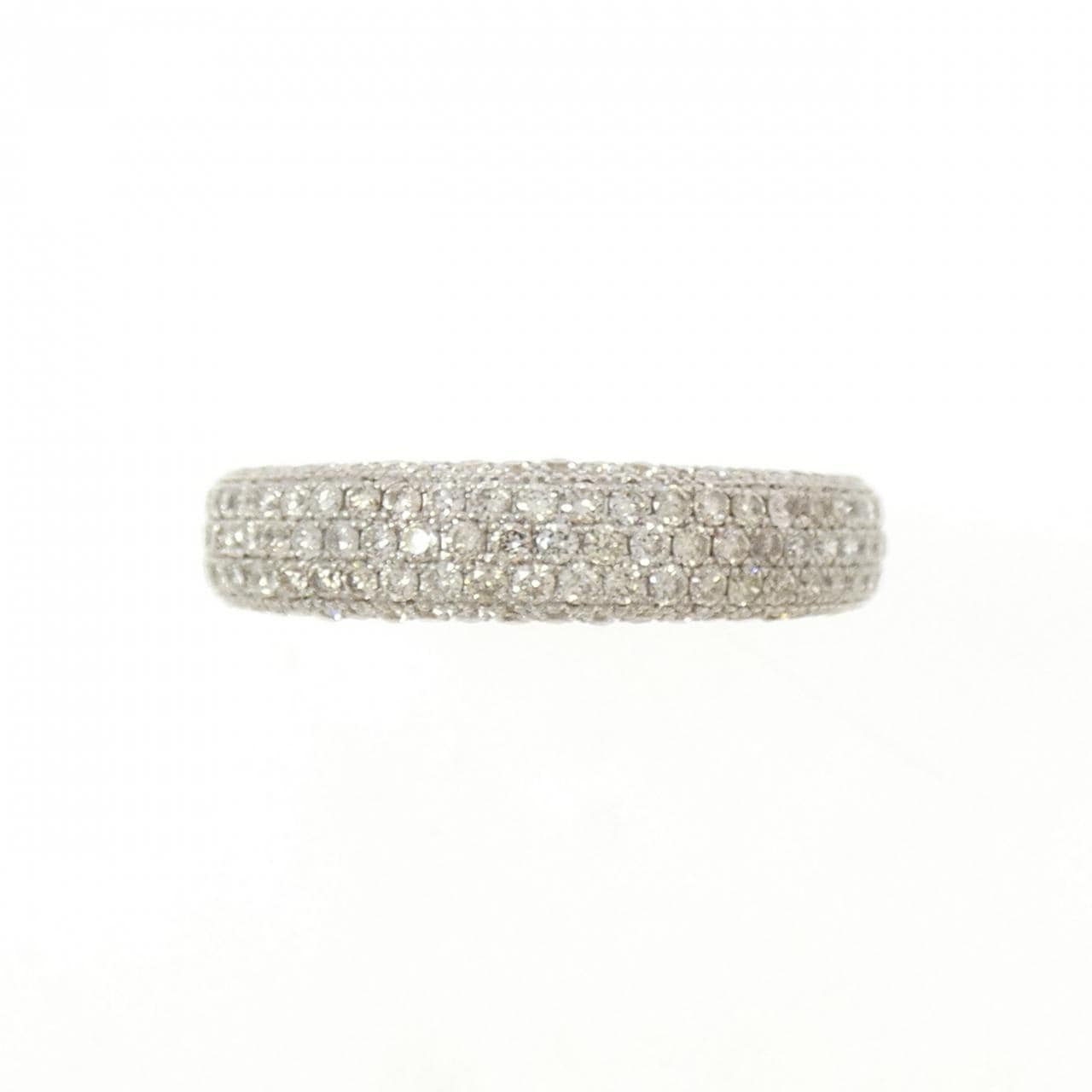 K18WG パヴェ ダイヤモンド リング 0.71CT