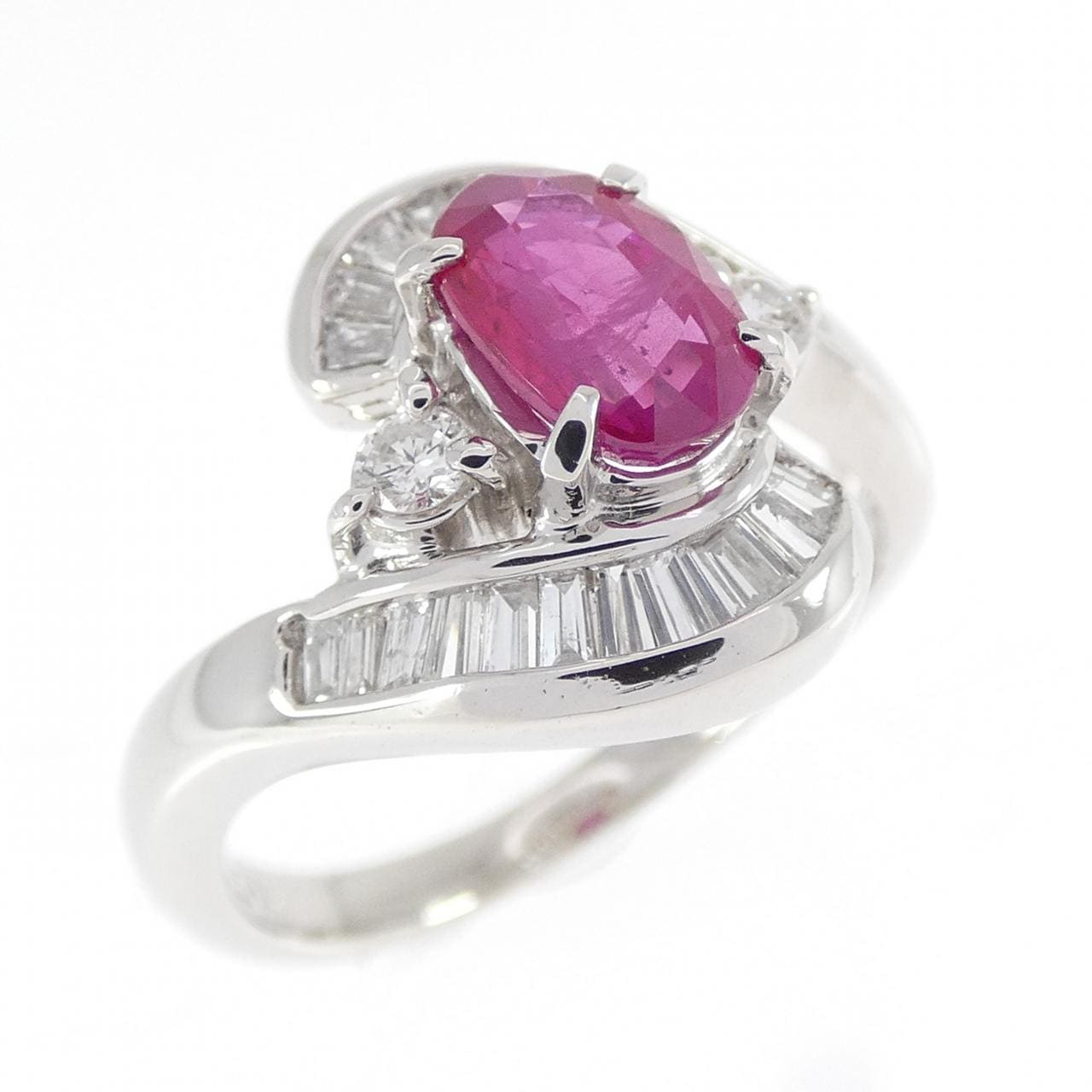 PT900 ルビー リング 1.11CT